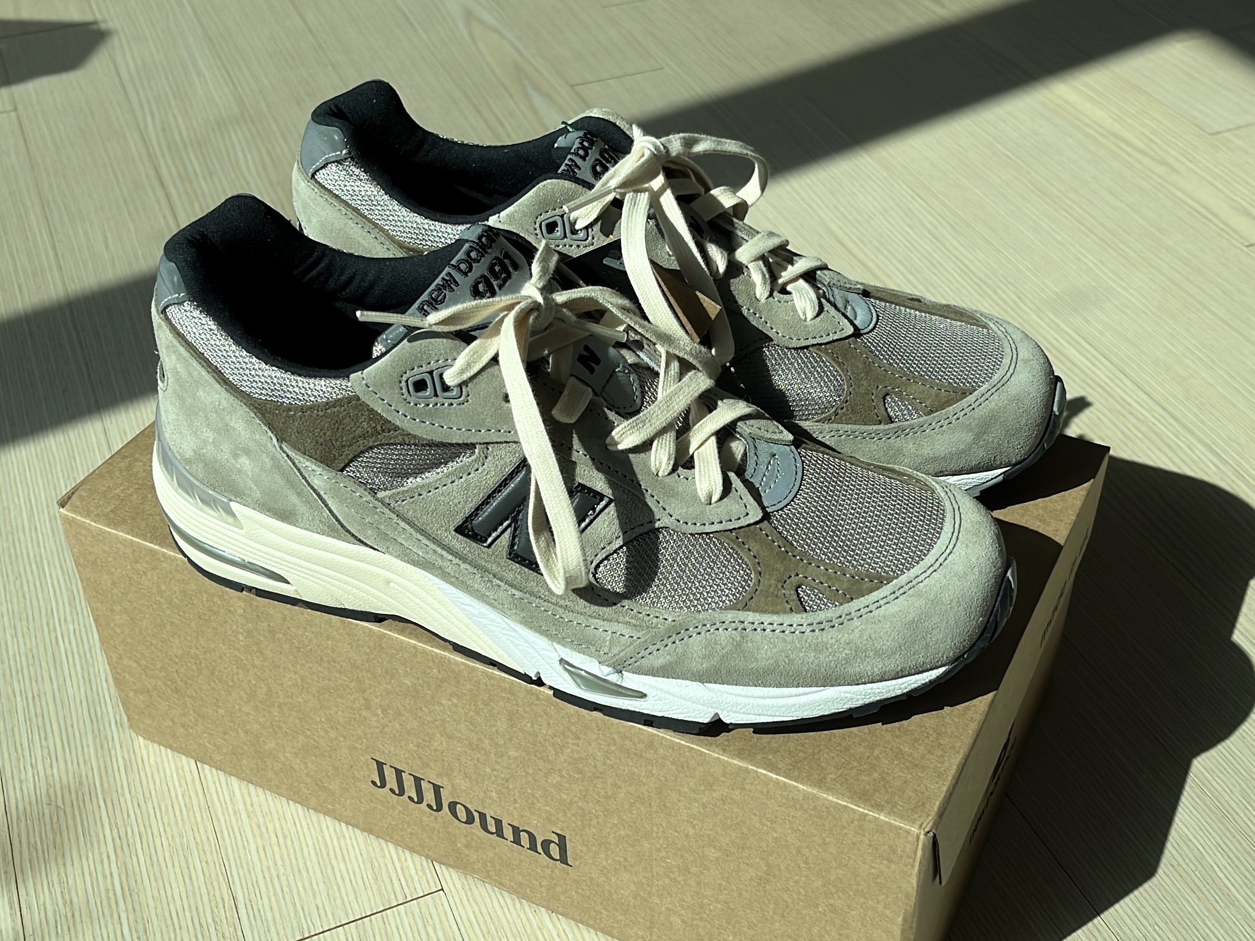 New Balance x JJJJound 991 Made in UK Grey 착용 스타일