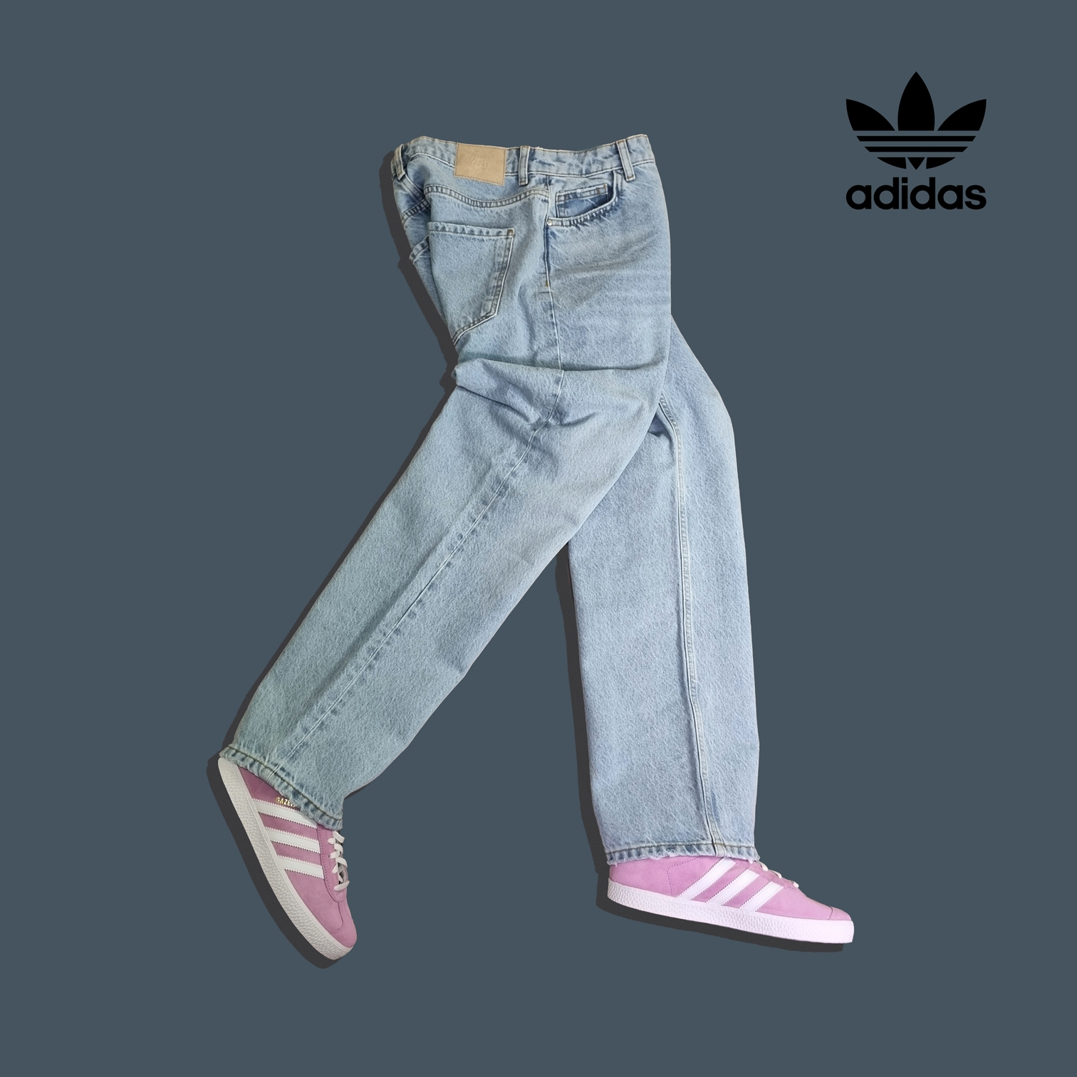 (J) Adidas Gazelle Bliss Lilac 착용 스타일 - 1