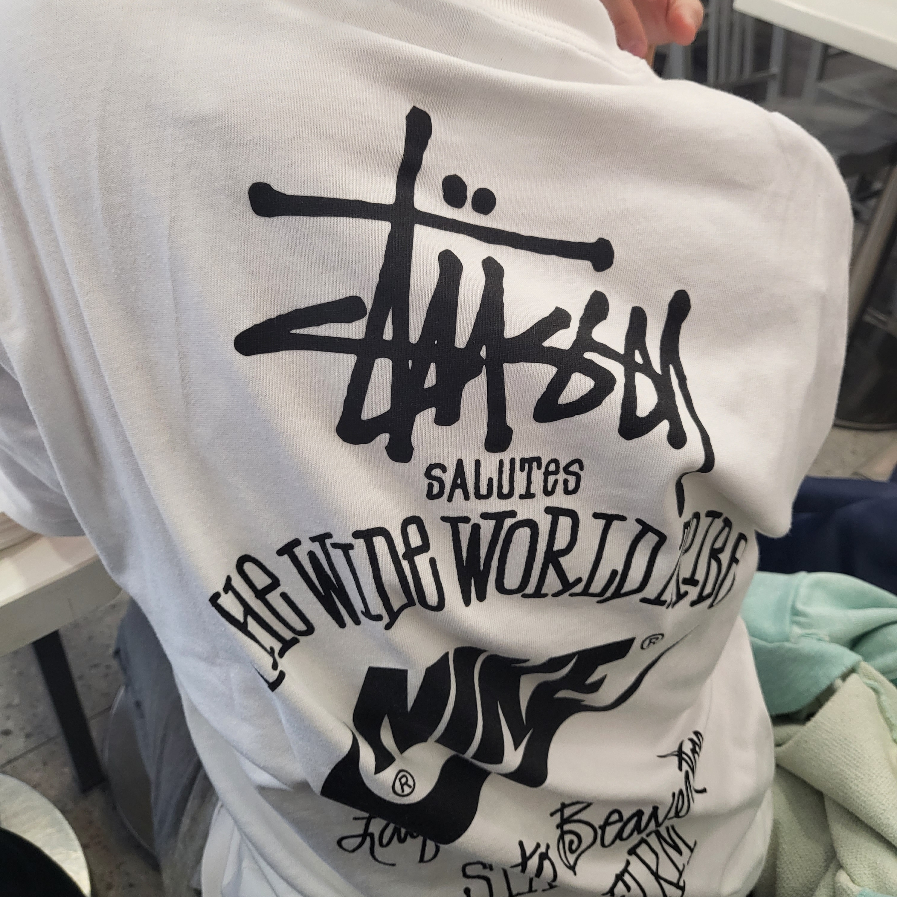 Nike x Stussy T-Shirt White (DV1774-100) 착용 스타일