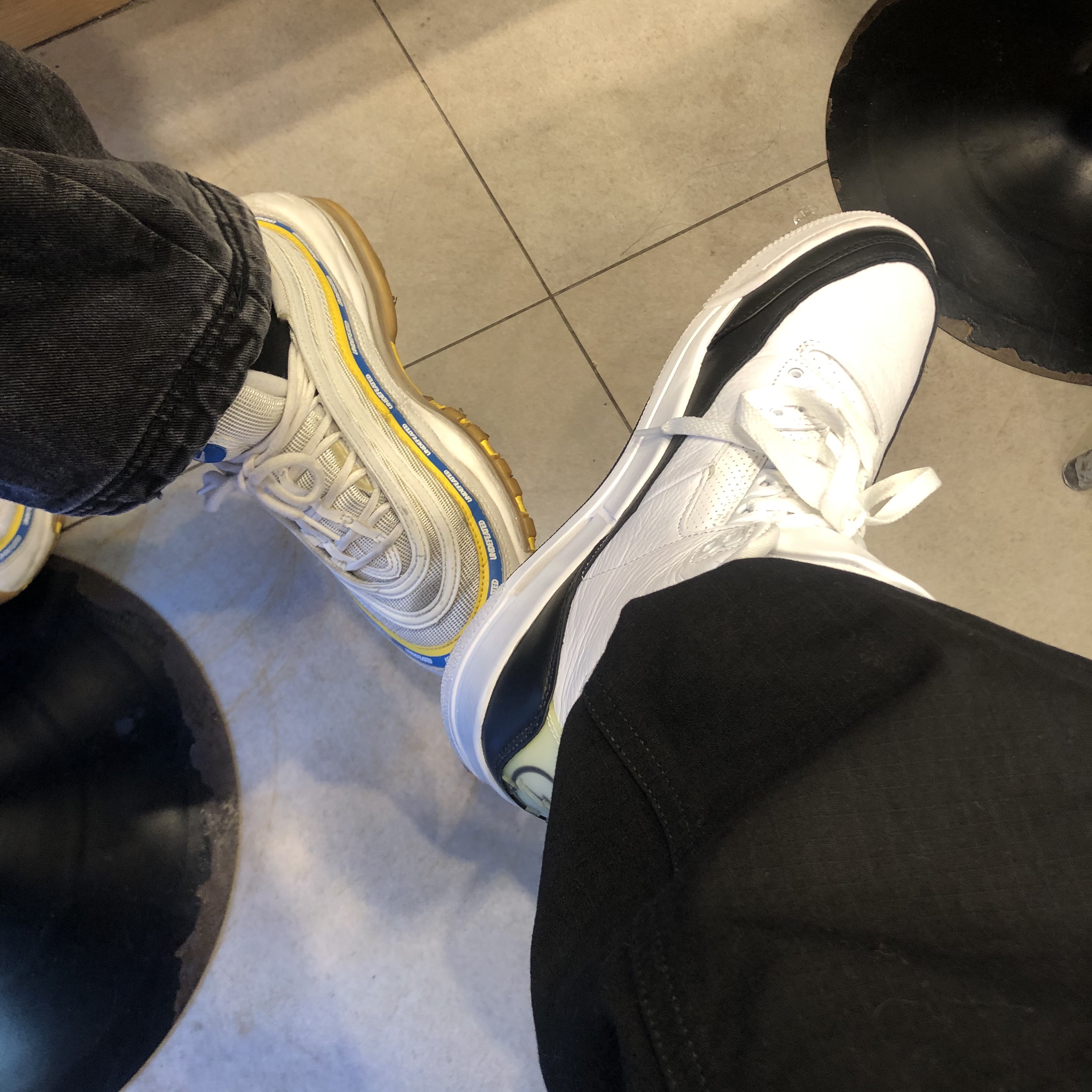 Jordan 3 x Fragment Retro SP White Black 착용 스타일