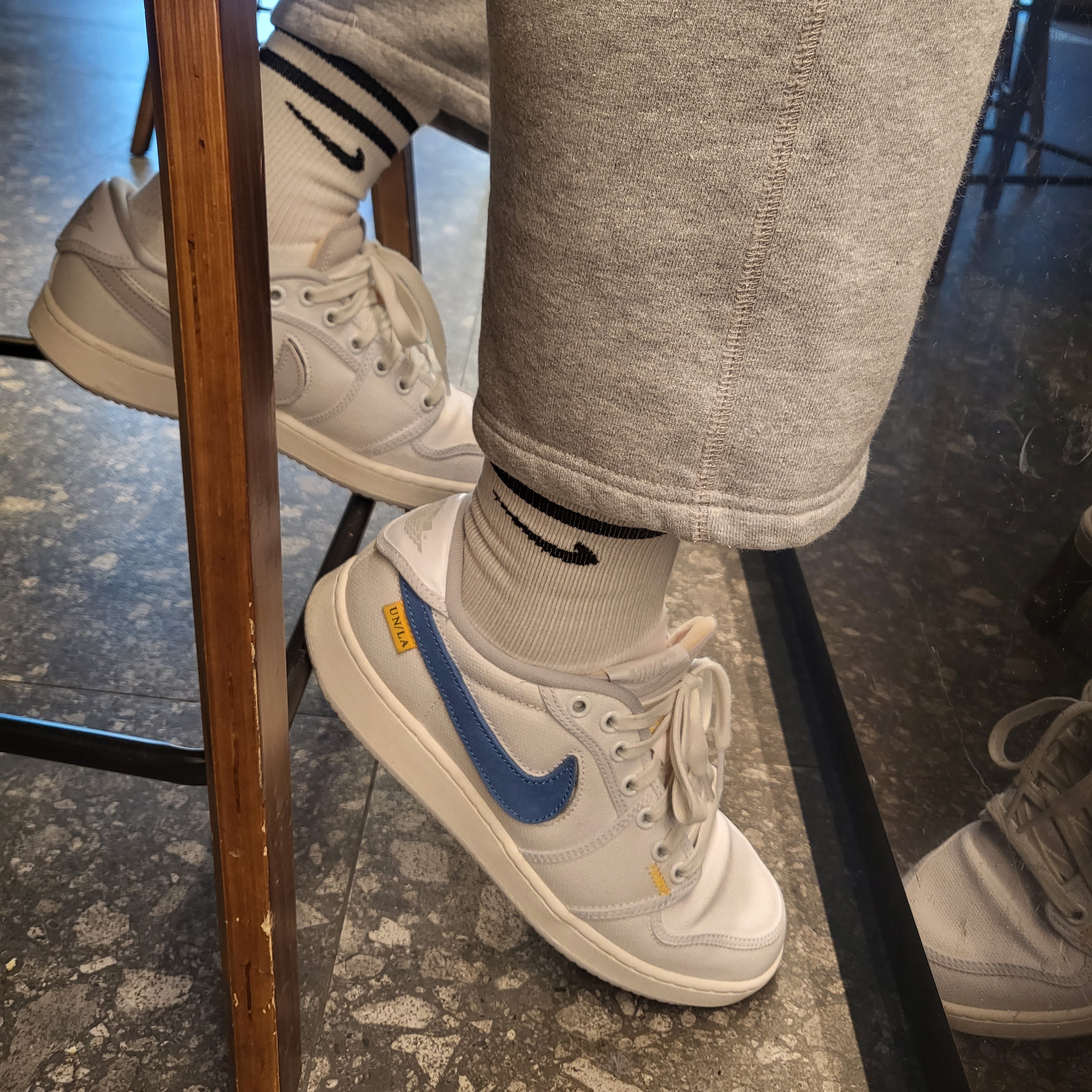 Jordan 1 x Union KO Low White 착용 스타일