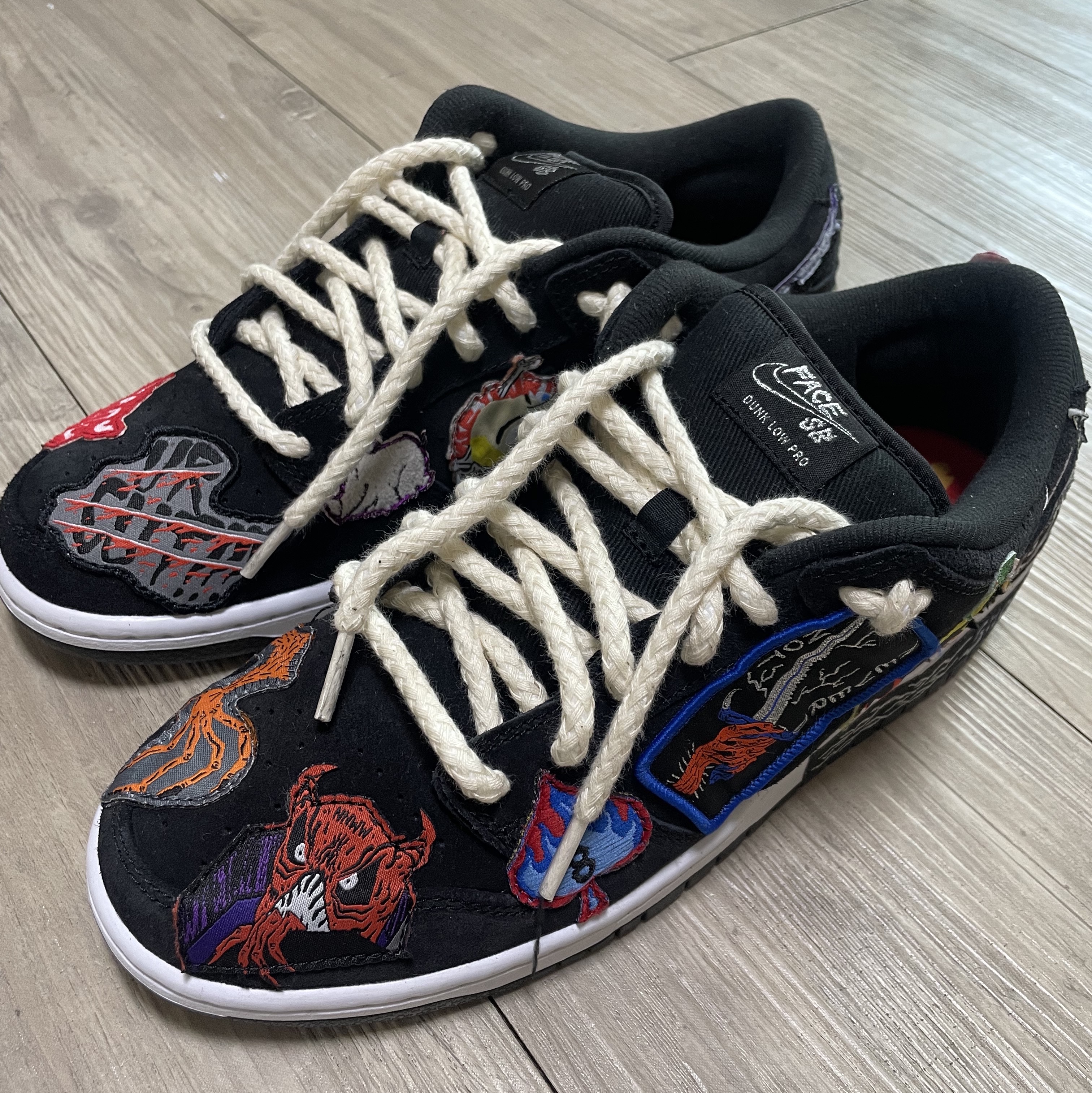 Nike x Neckface SB Dunk Low Pro Black 착용 스타일 - 1