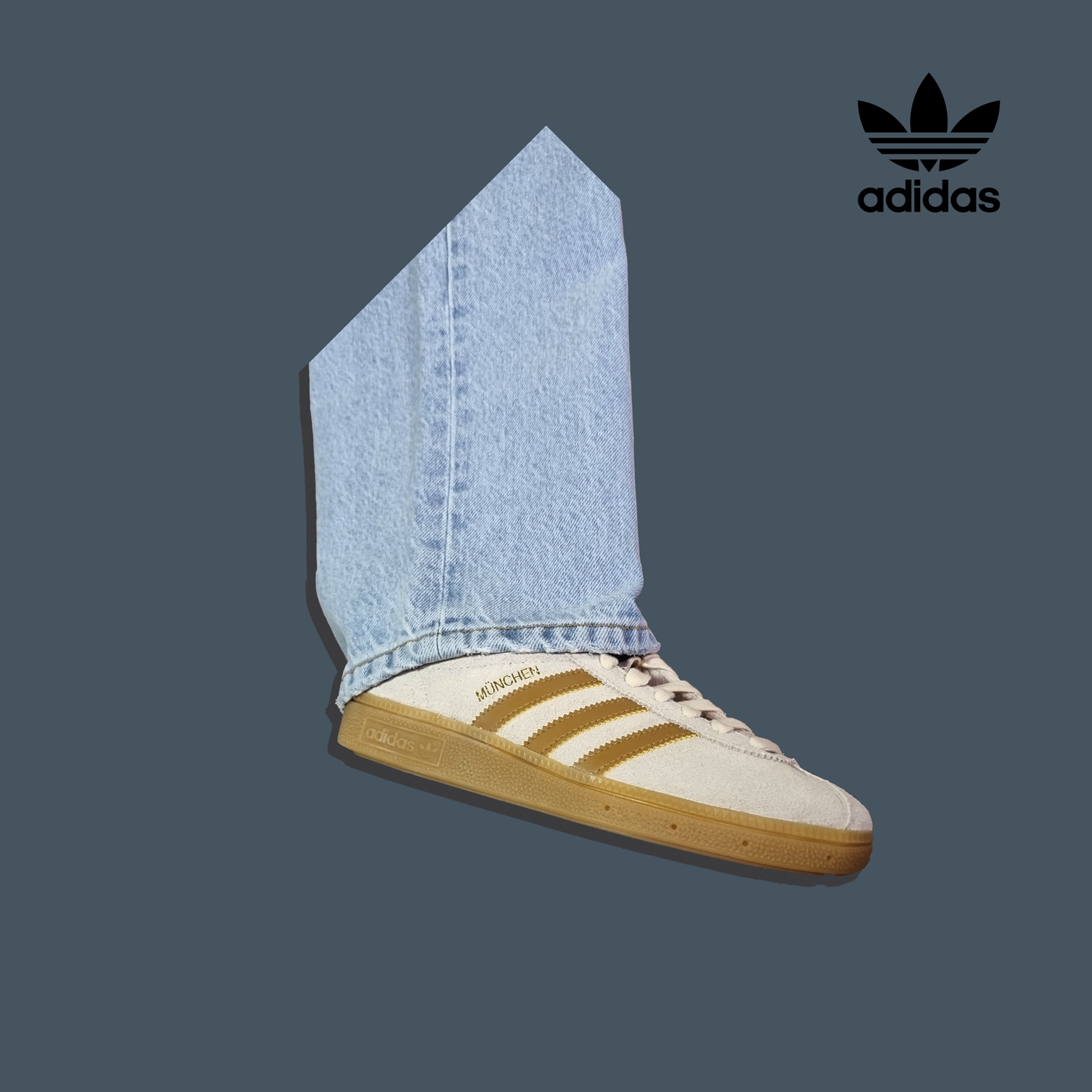 Adidas City Series Munchen Cream White Mesa 착용 스타일 - 2