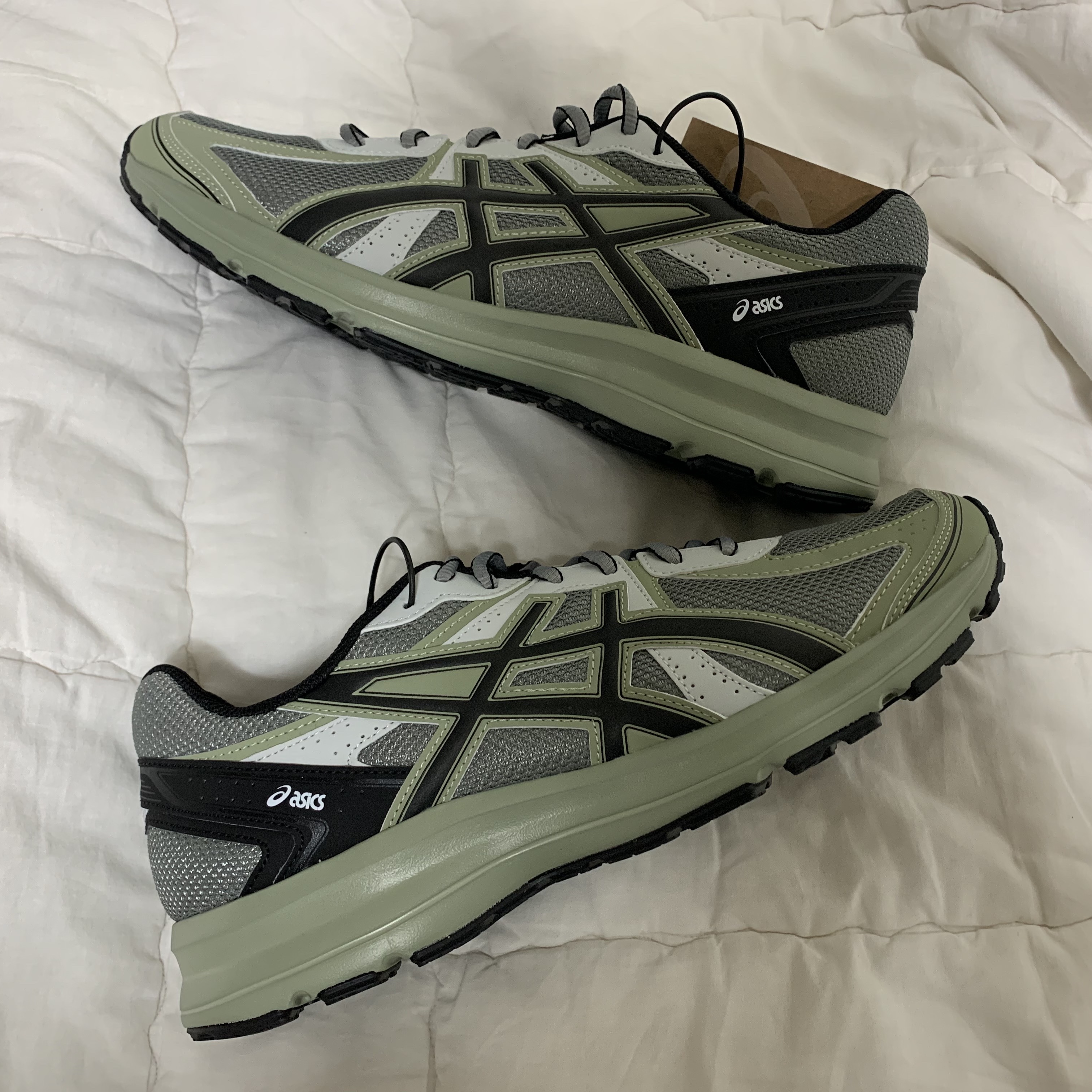 Asics Jog 100 S Sheet Rock - 2E Wide 착용 스타일