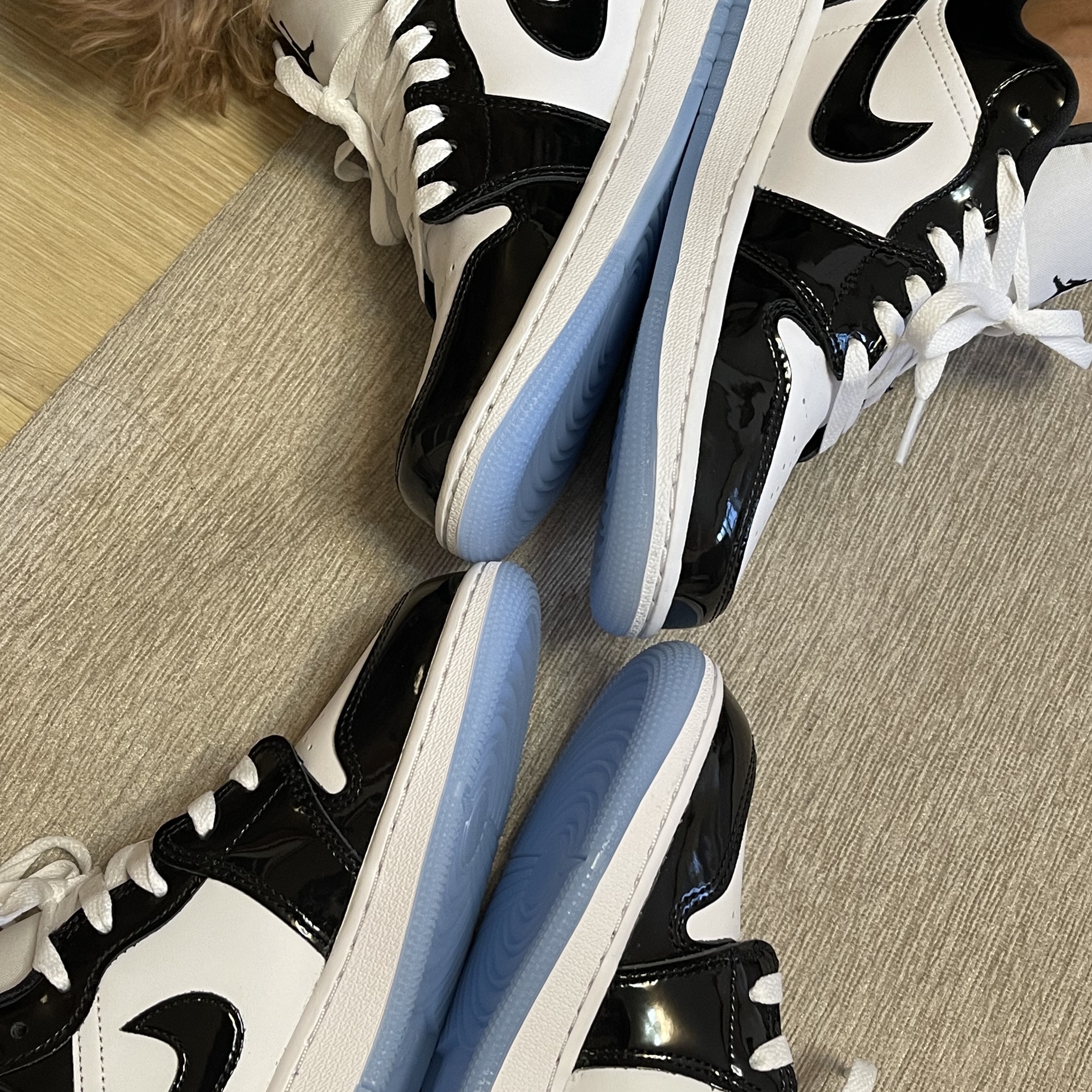 Jordan 1 Low SE Concord, (GS) Jordan 1 Low SE Concord 착용 스타일 - 1