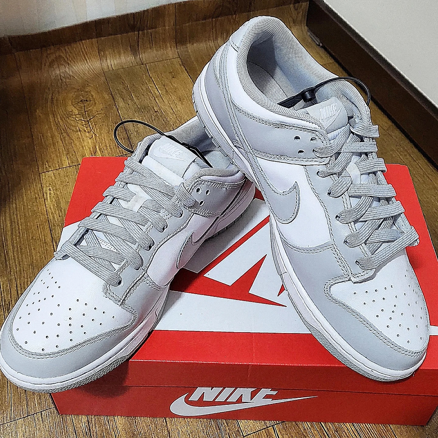 Nike Dunk Low Retro Grey Fog 착용 스타일 - 3