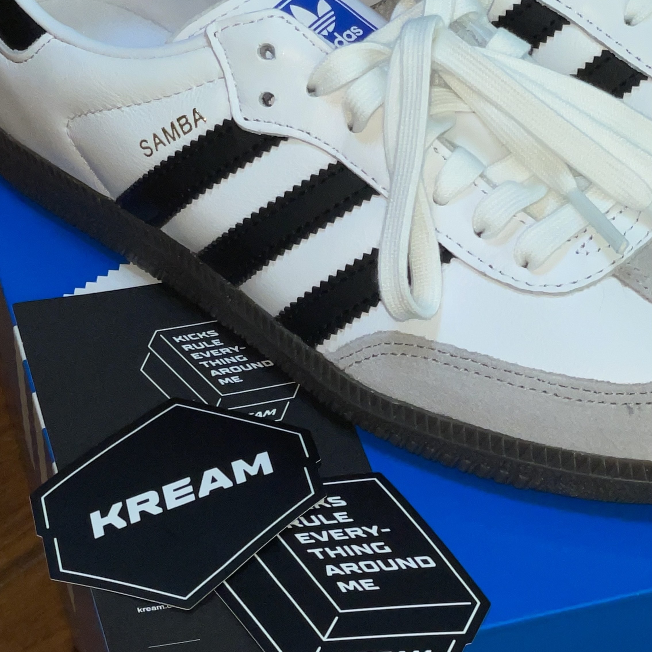 Adidas Samba OG Cloud White 착용 스타일 - 1