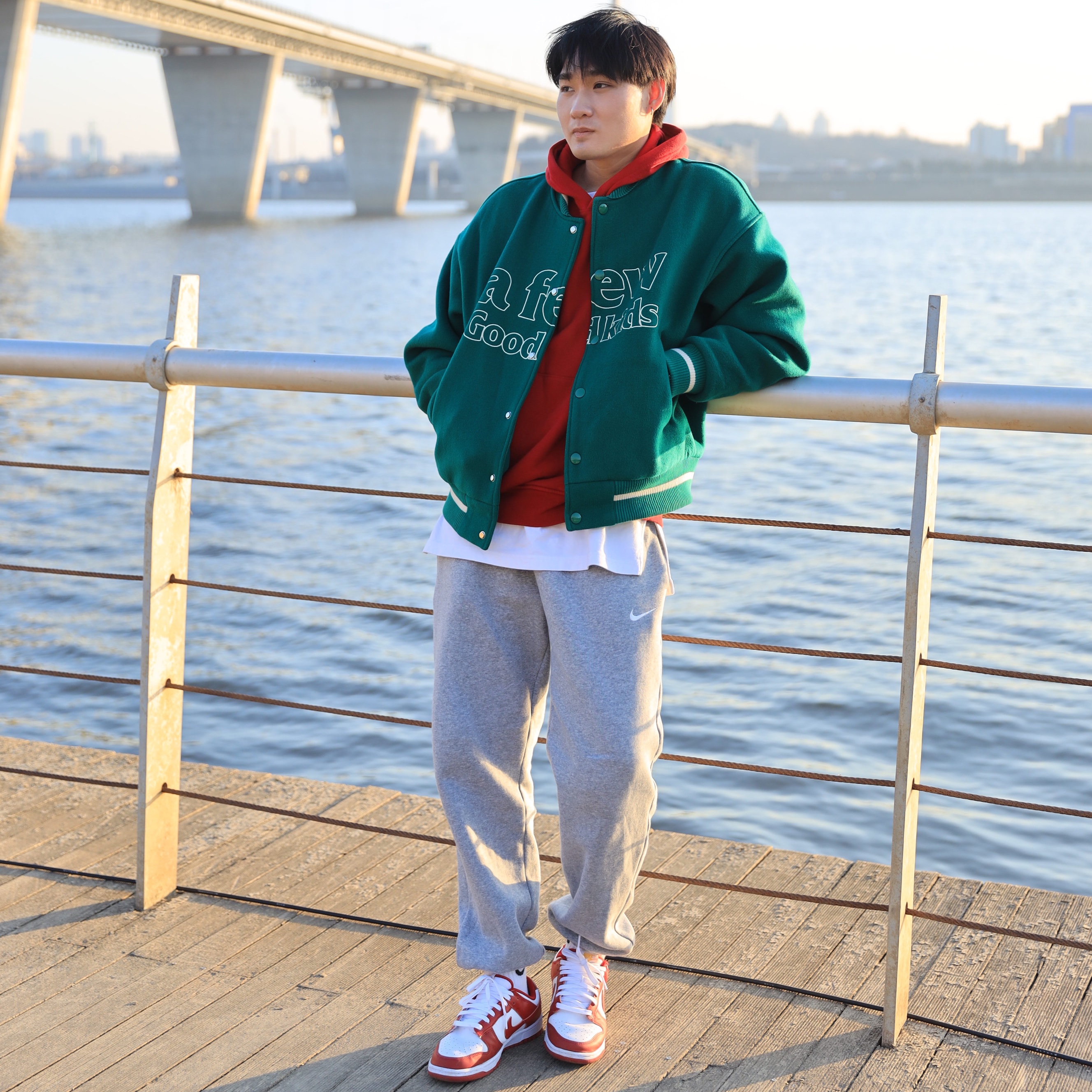 Nike Dunk Low Retro Gym Red 착용 스타일