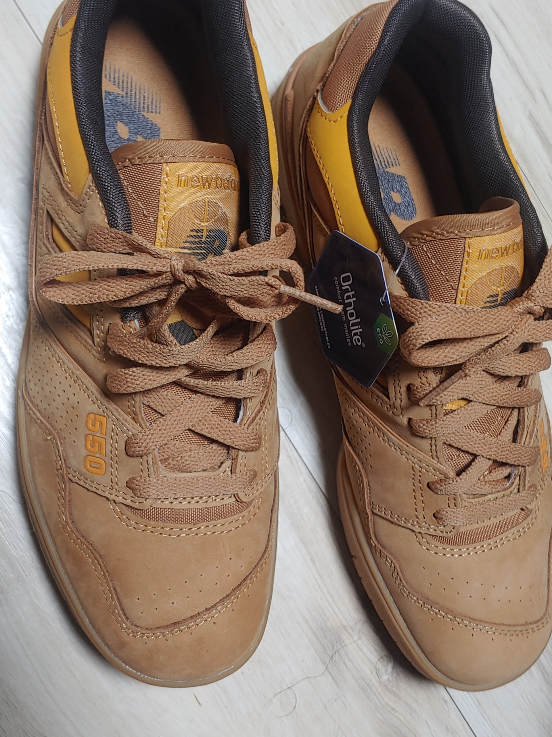 New Balance 550 Brown - D Standard 착용 스타일
