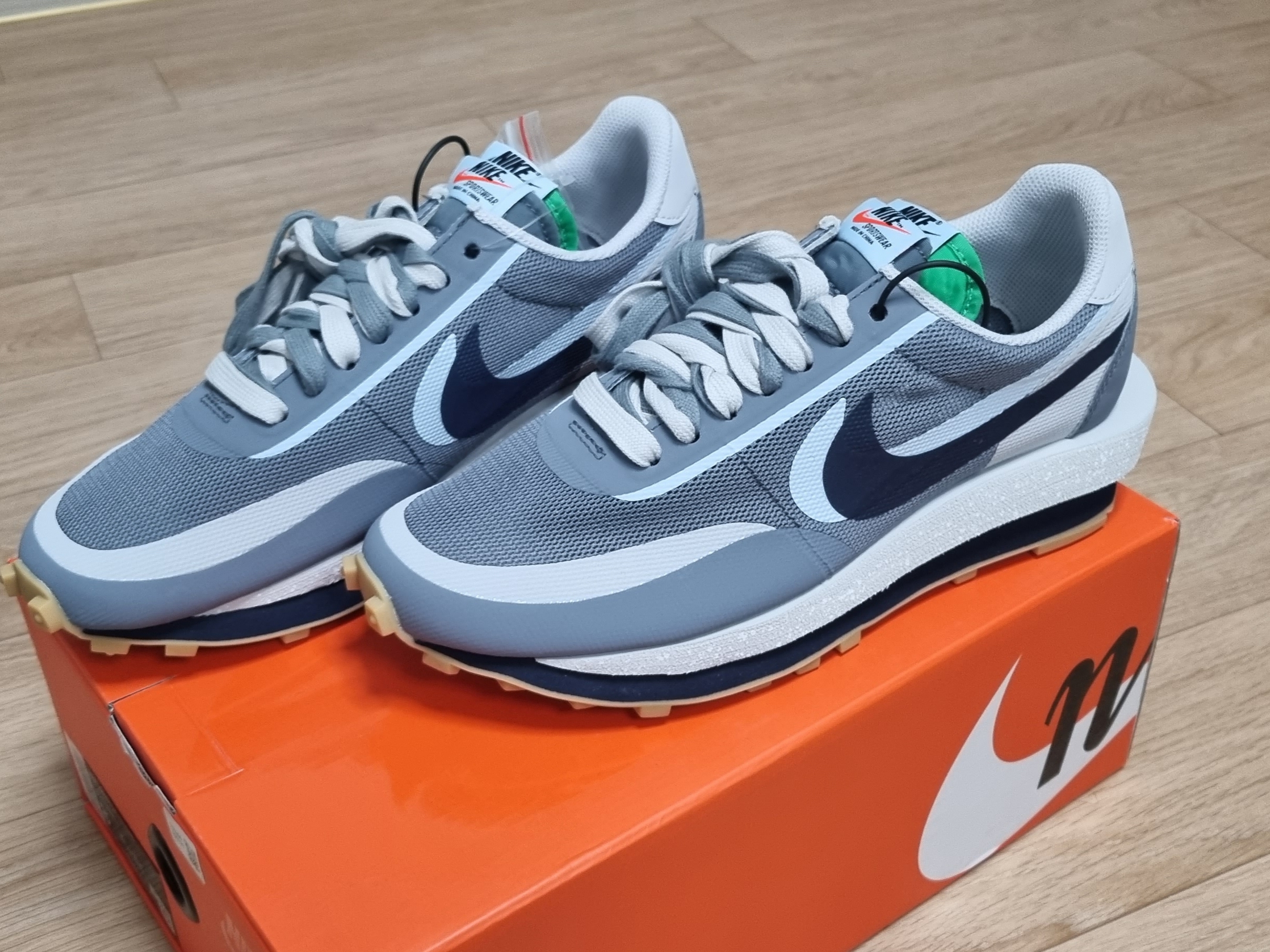 Nike x Sacai x Clot LDWaffle Cool Grey 착용 스타일