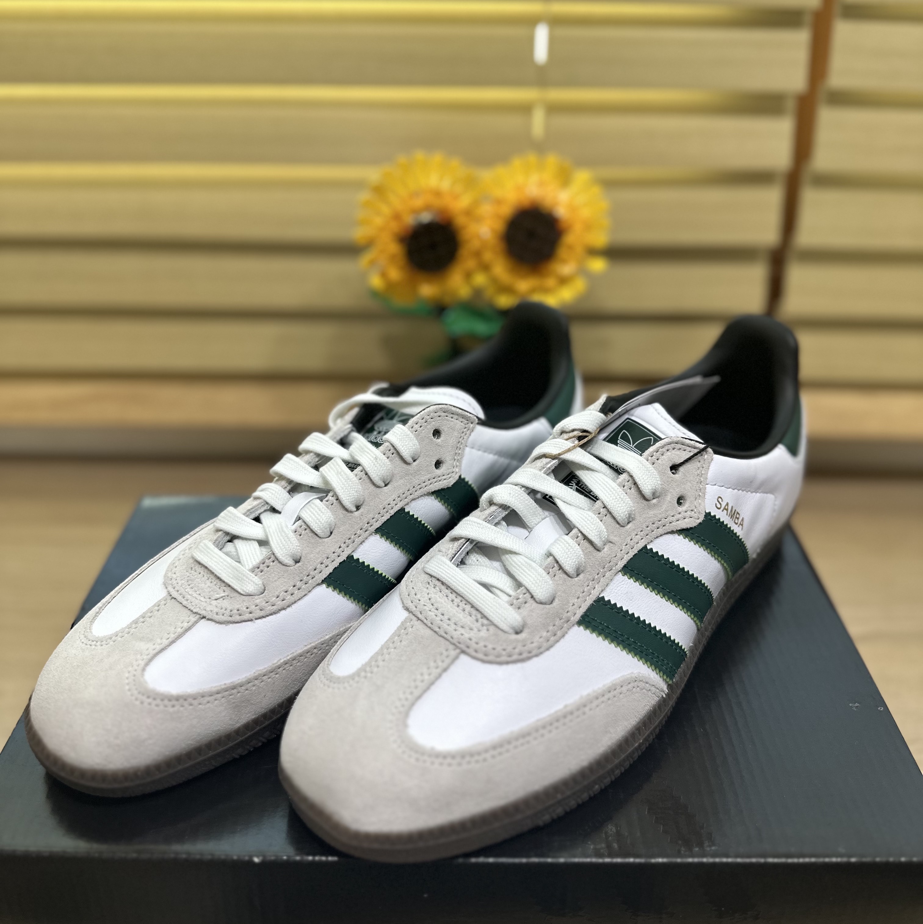 Adidas Samba ADV Collegiate Green 착용 스타일
