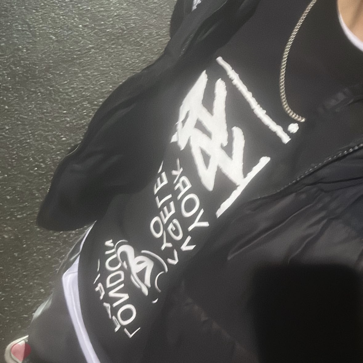 Stussy World Tour LS T-Shirt Black 착용 스타일