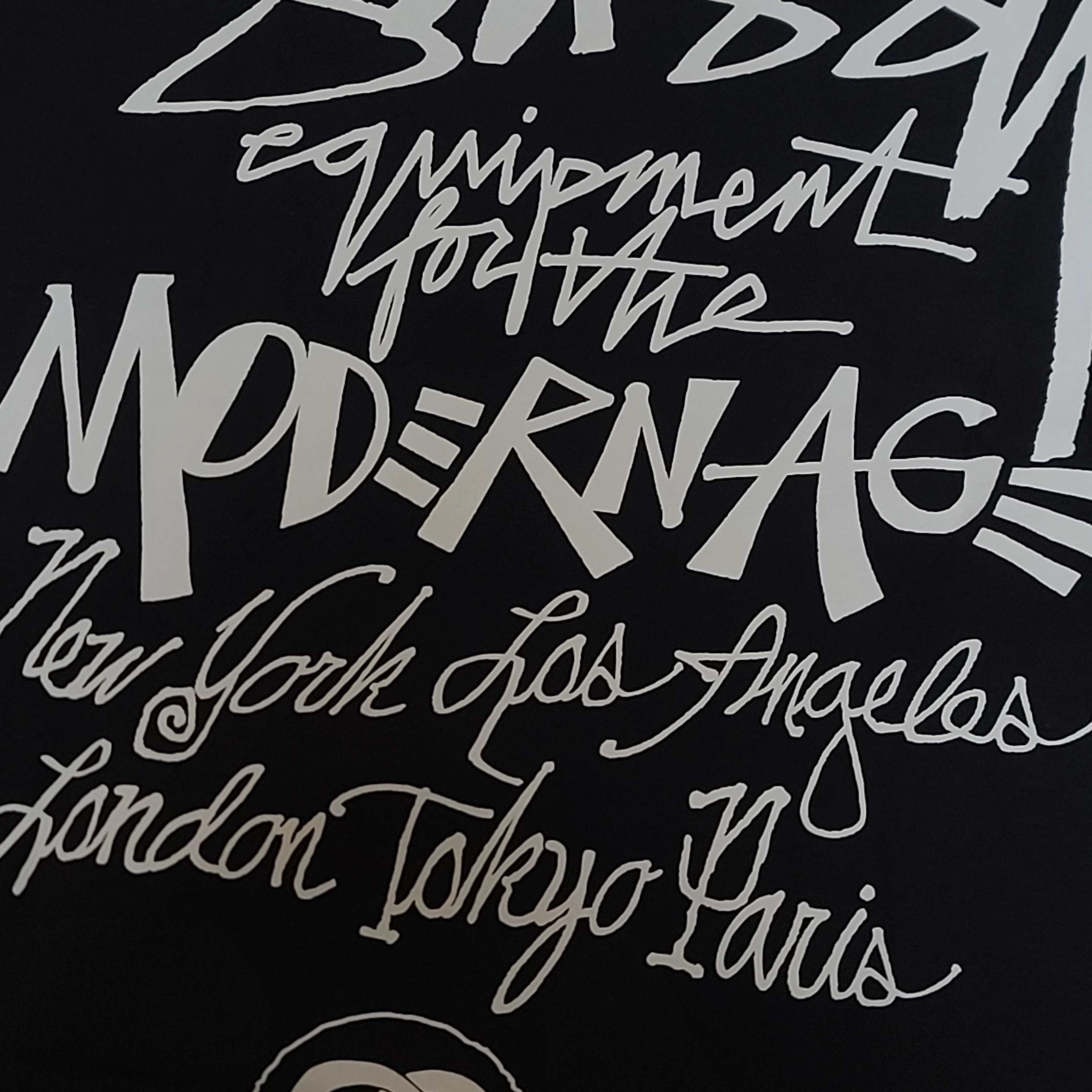 Stussy Modern Age T-Shirt Black 착용 스타일 - 1