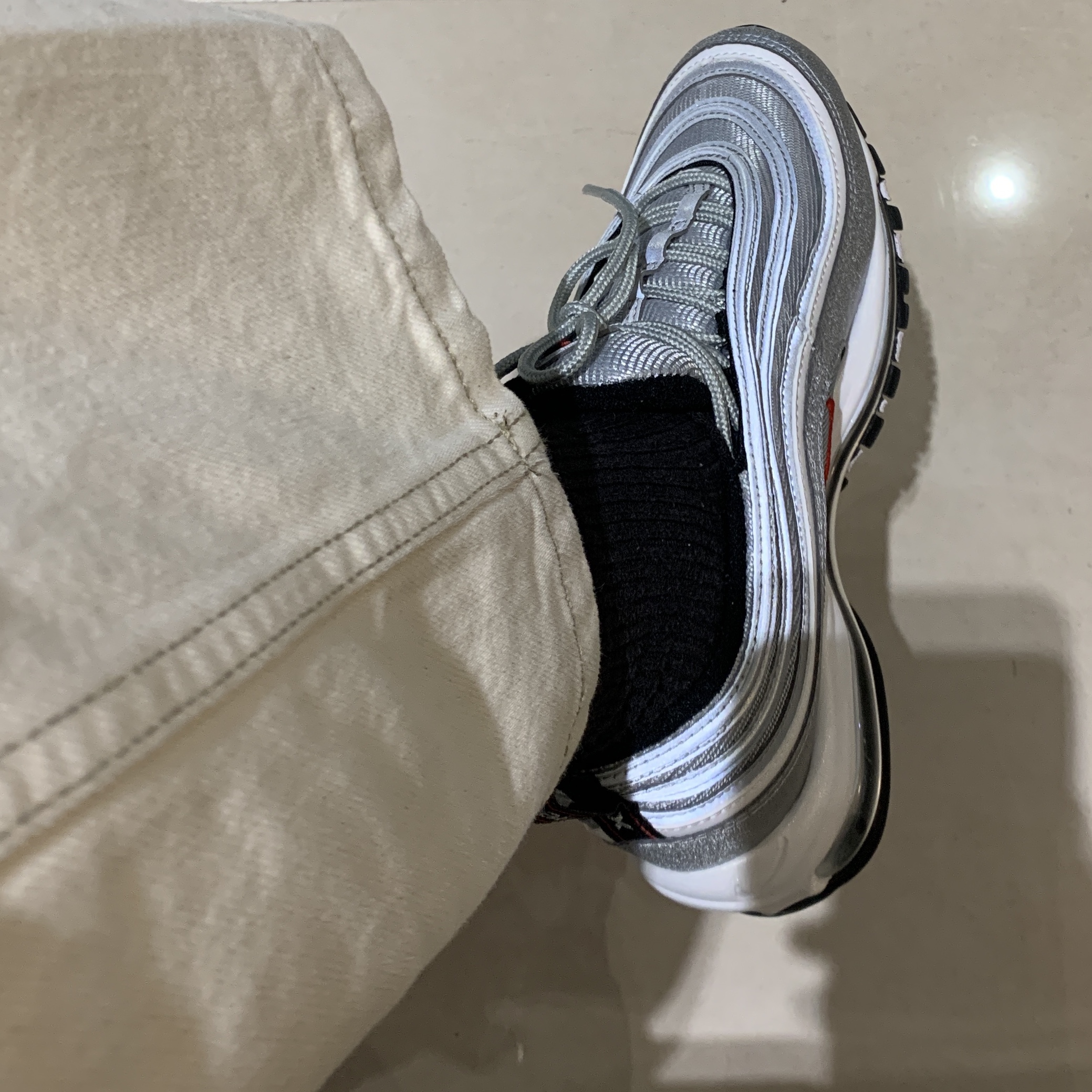 Nike Air Max 97 OG Silver Bullet 2022 착용 스타일