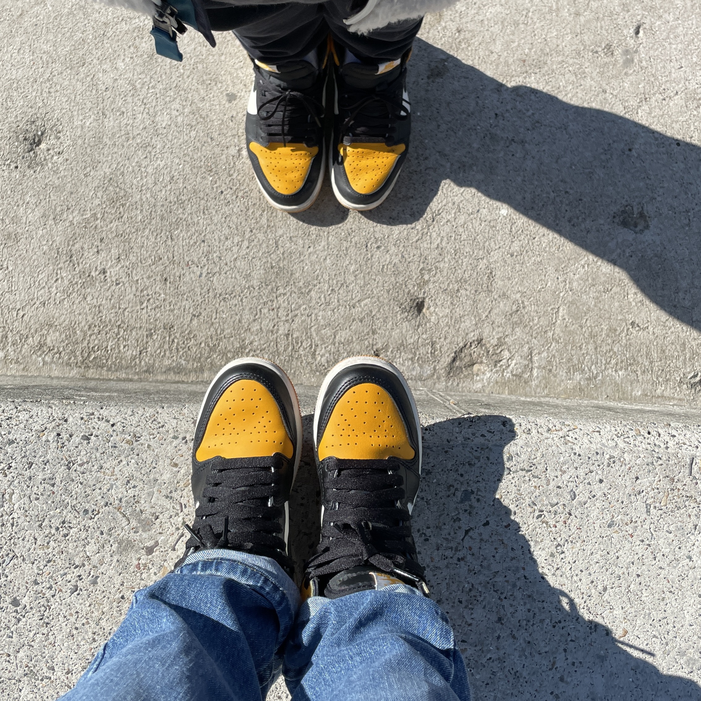 Jordan 1 Retro High OG Taxi, (GS) Jordan 1 Retro High OG Taxi 착용 스타일