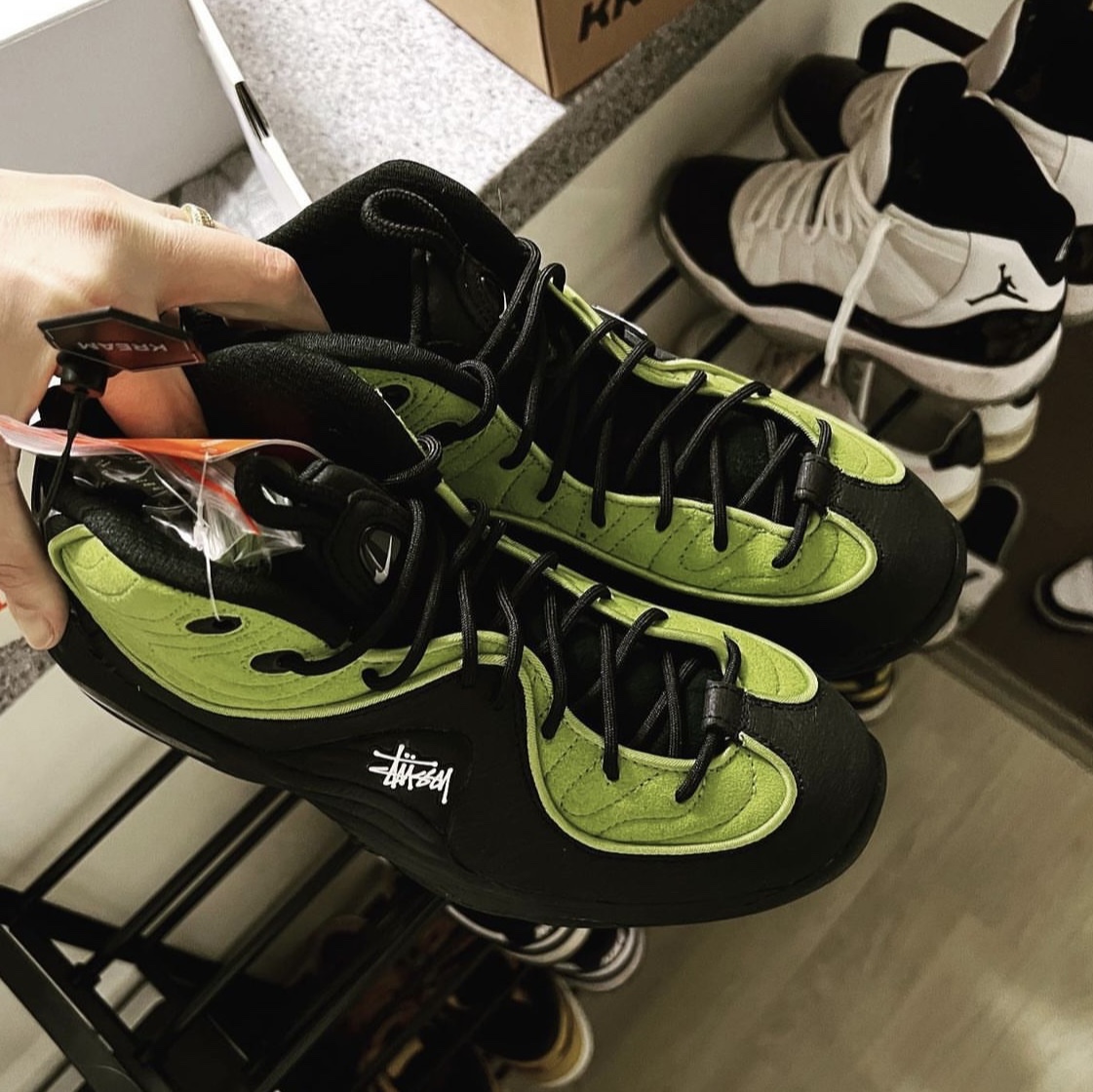 Nike x Stussy Air Penny II Vivid Green and Black, Jordan 11 Retro Concord 2018 착용 스타일