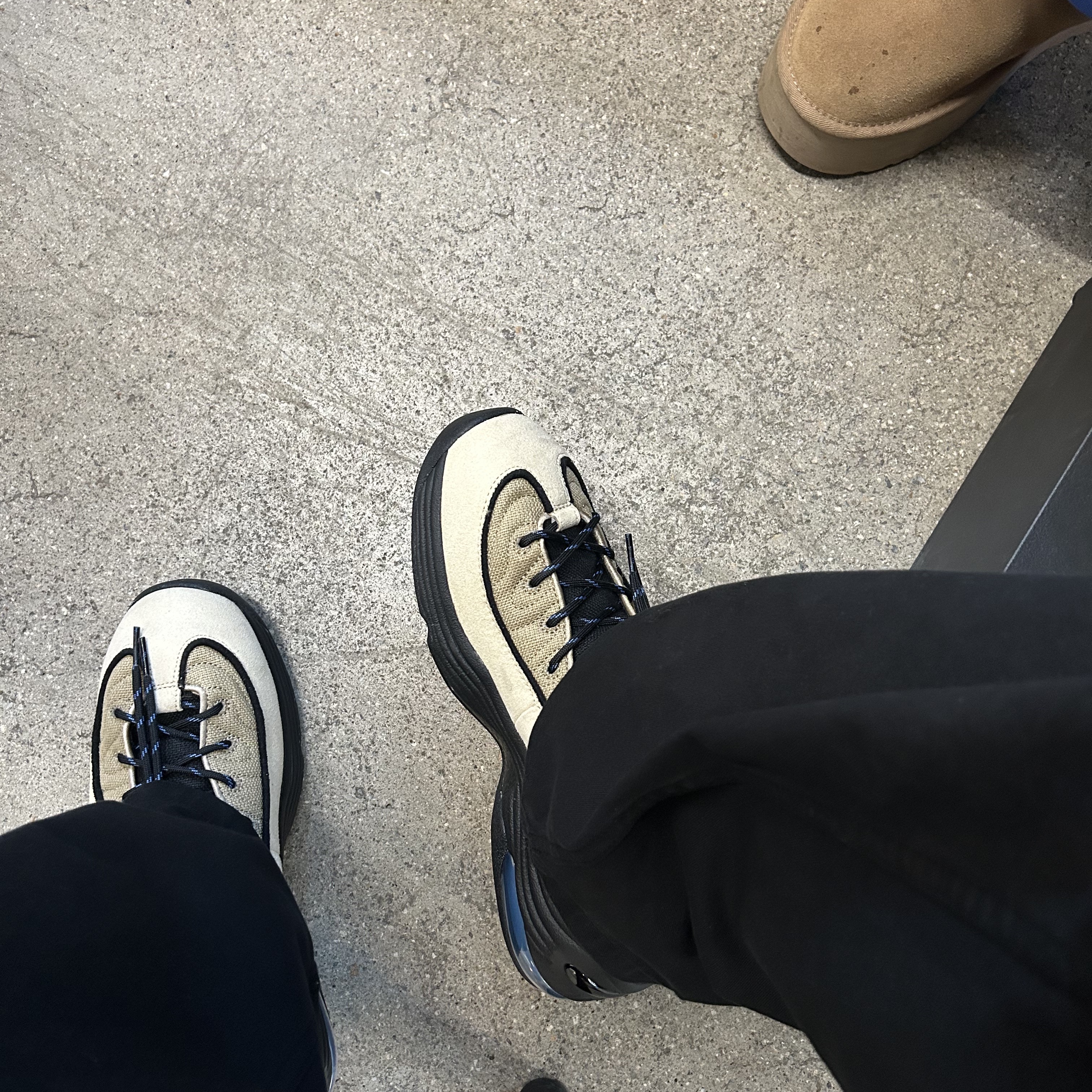 Nike x Stussy Air Penny II Rattan and Limestone 착용 스타일 - 1