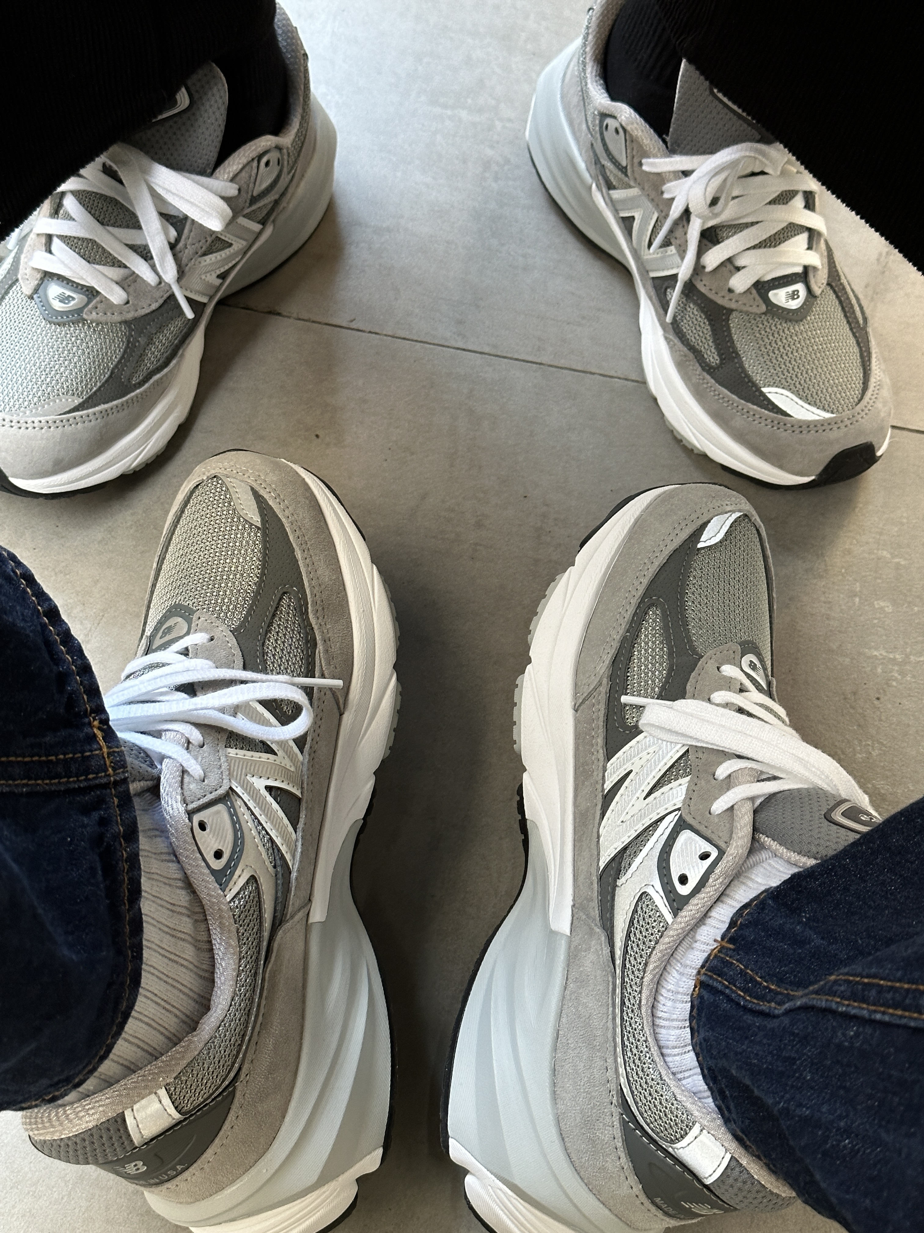 New Balance 990v6 Made in USA Grey - D Standard 착용 스타일