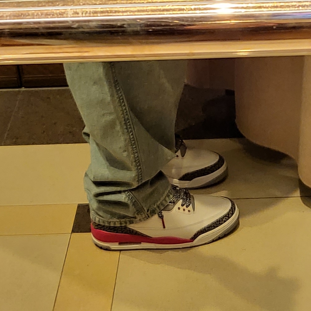 Jordan 3 Retro Fire Red 2022 착용 스타일 - 2