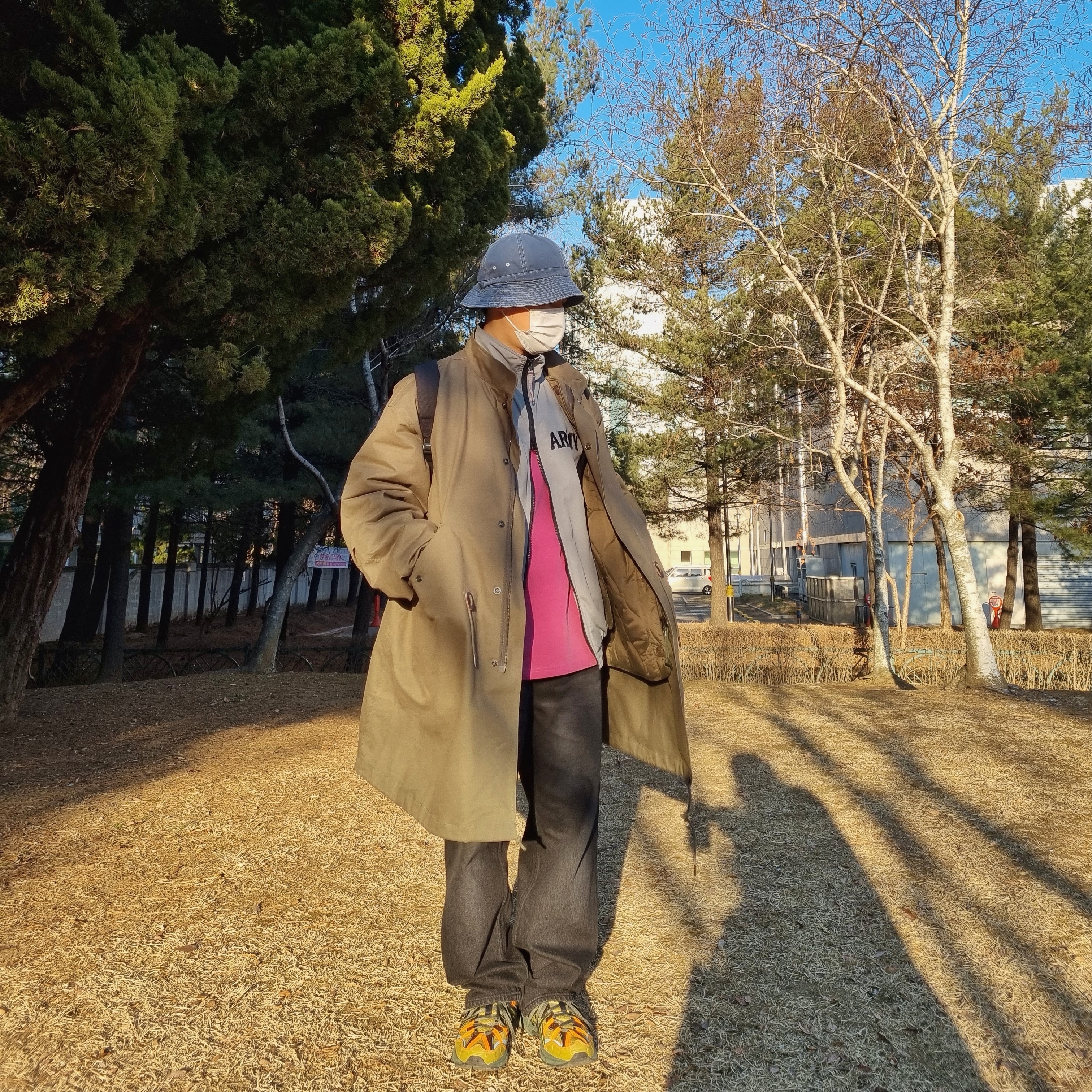 Asics x Andersson Bell Gel-Sonoma 15-50 Olive Oil Dark Brown 착용 스타일 - 1
