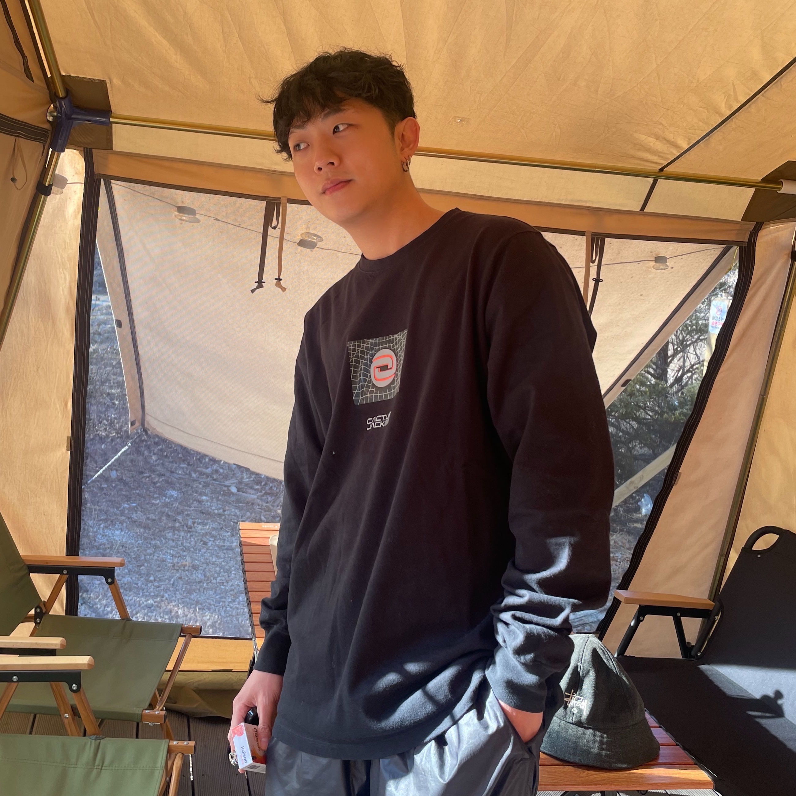 Nike x Travis Scott NRG BH Long Sleeve T-Shirt Black - US/EU 착용 스타일 - 2
