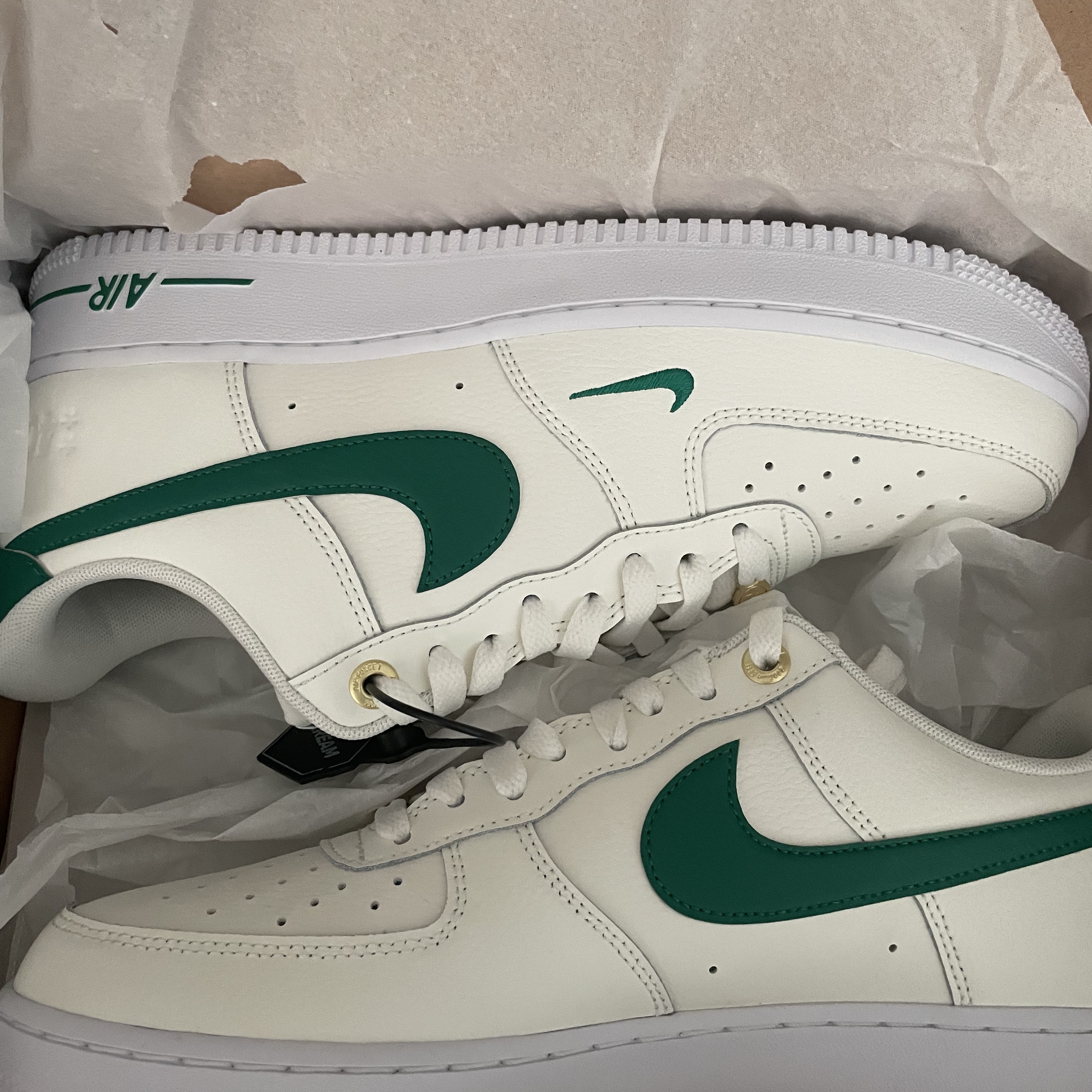 Nike Air Force 1 '07 LV8 40th Anniversary Join Forces Sail Malachite 착용 스타일