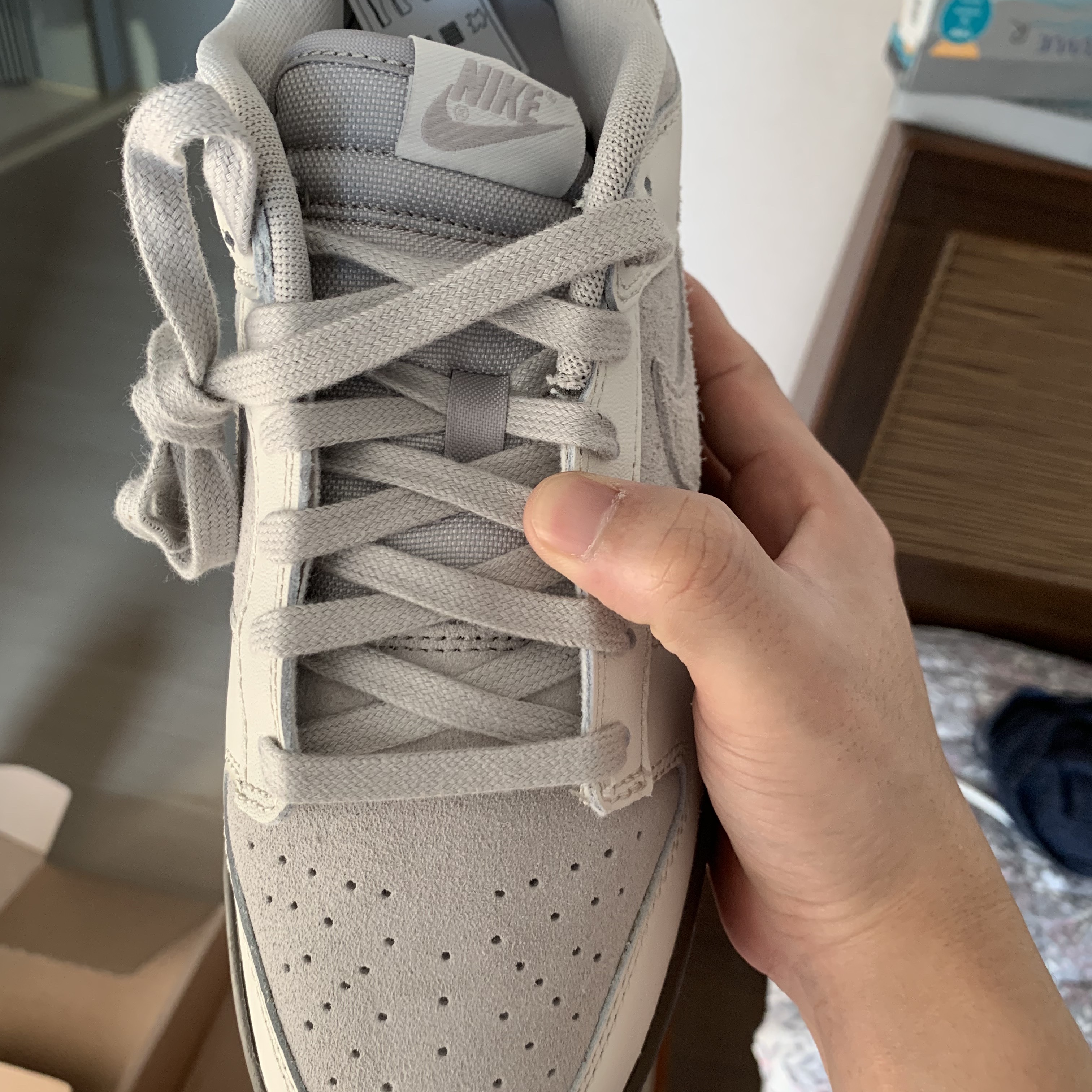 Nike Dunk Low Ironstone Phantom 착용 스타일 - 1