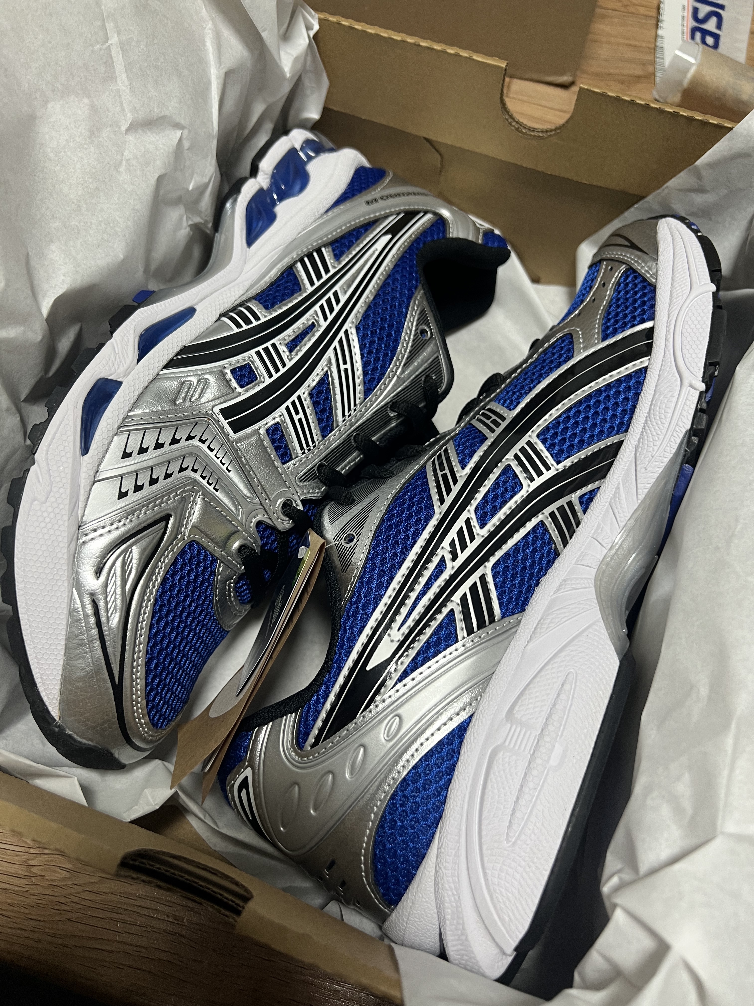 Asics Gel-Kayano 14 Monaco Blue Black 착용 스타일 - 4