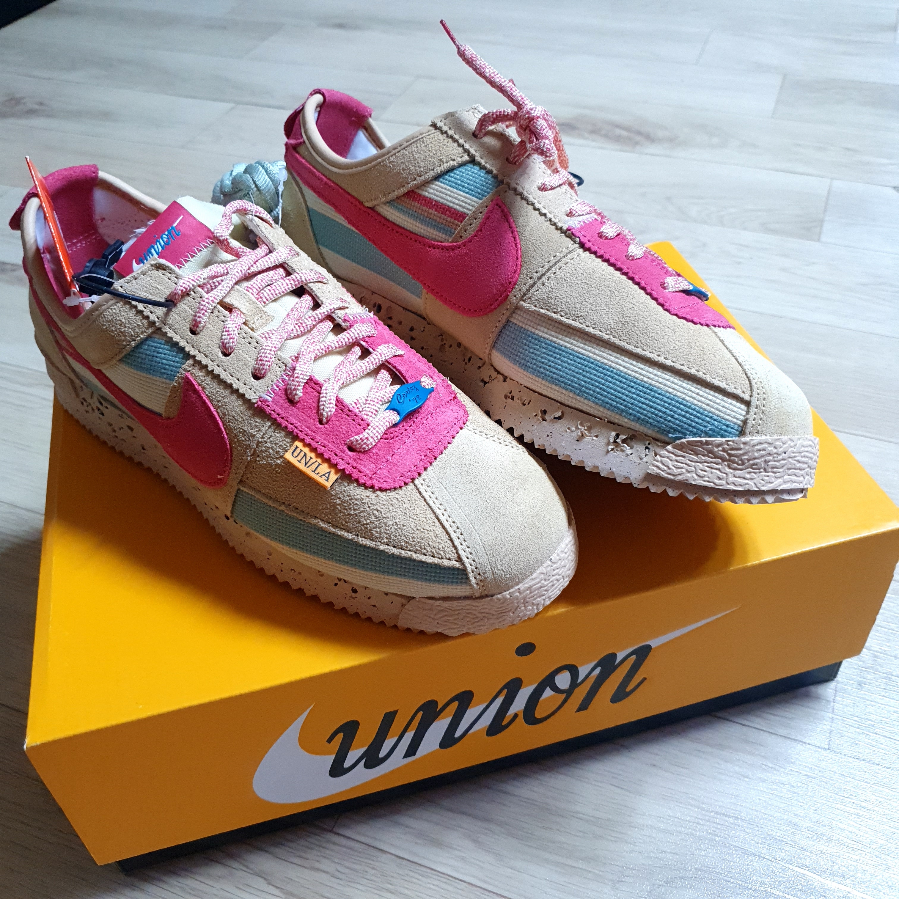 Nike x Union Cortez SP Sesame 착용 스타일