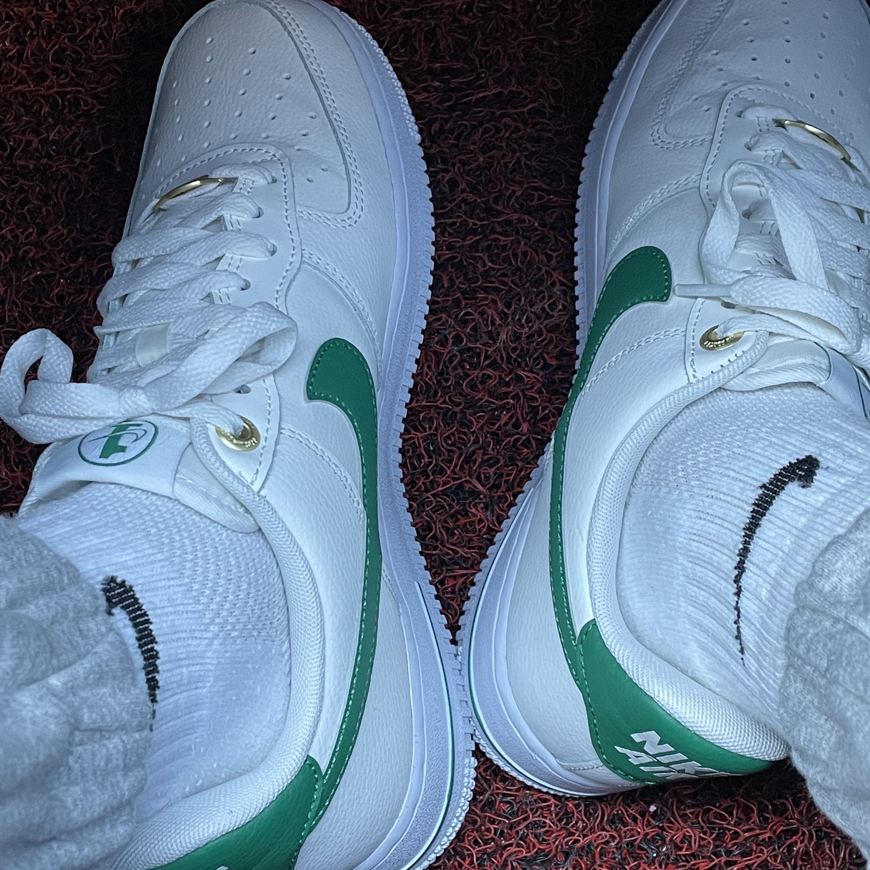 Nike Air Force 1 '07 LV8 40th Anniversary Join Forces Sail Malachite 착용 스타일