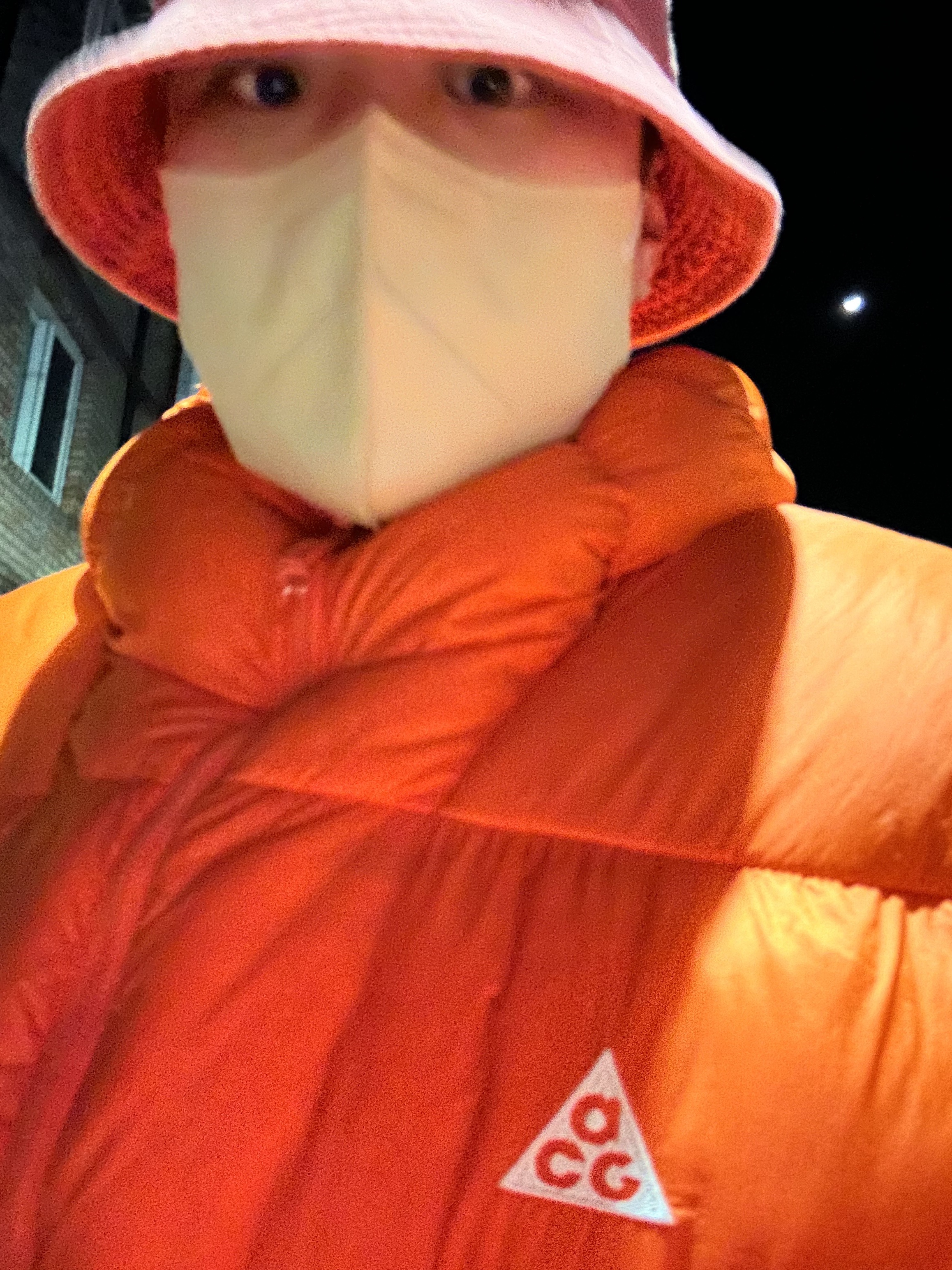 Nike ACG Therma-Fit ADV Lunar Lake Puffer Jacket Safety Orange - Asia, Nike Futura Washed Bucket Hat Magic Ember 착용 스타일