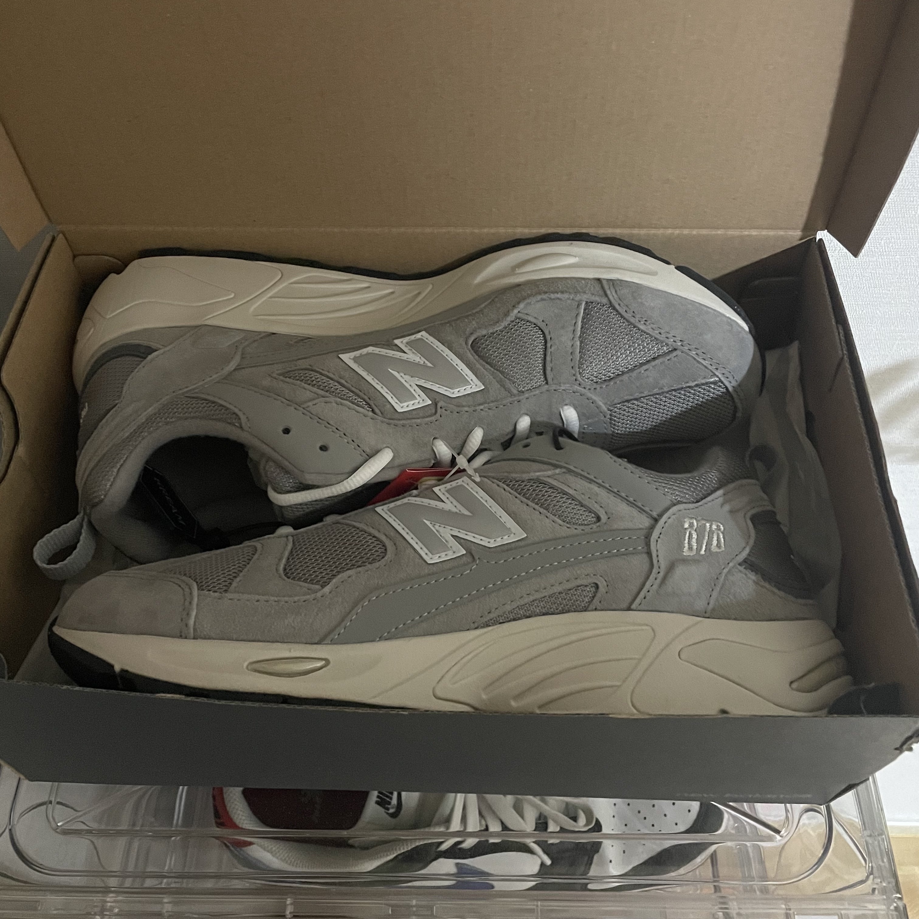 New Balance 878 Gray 착용 스타일