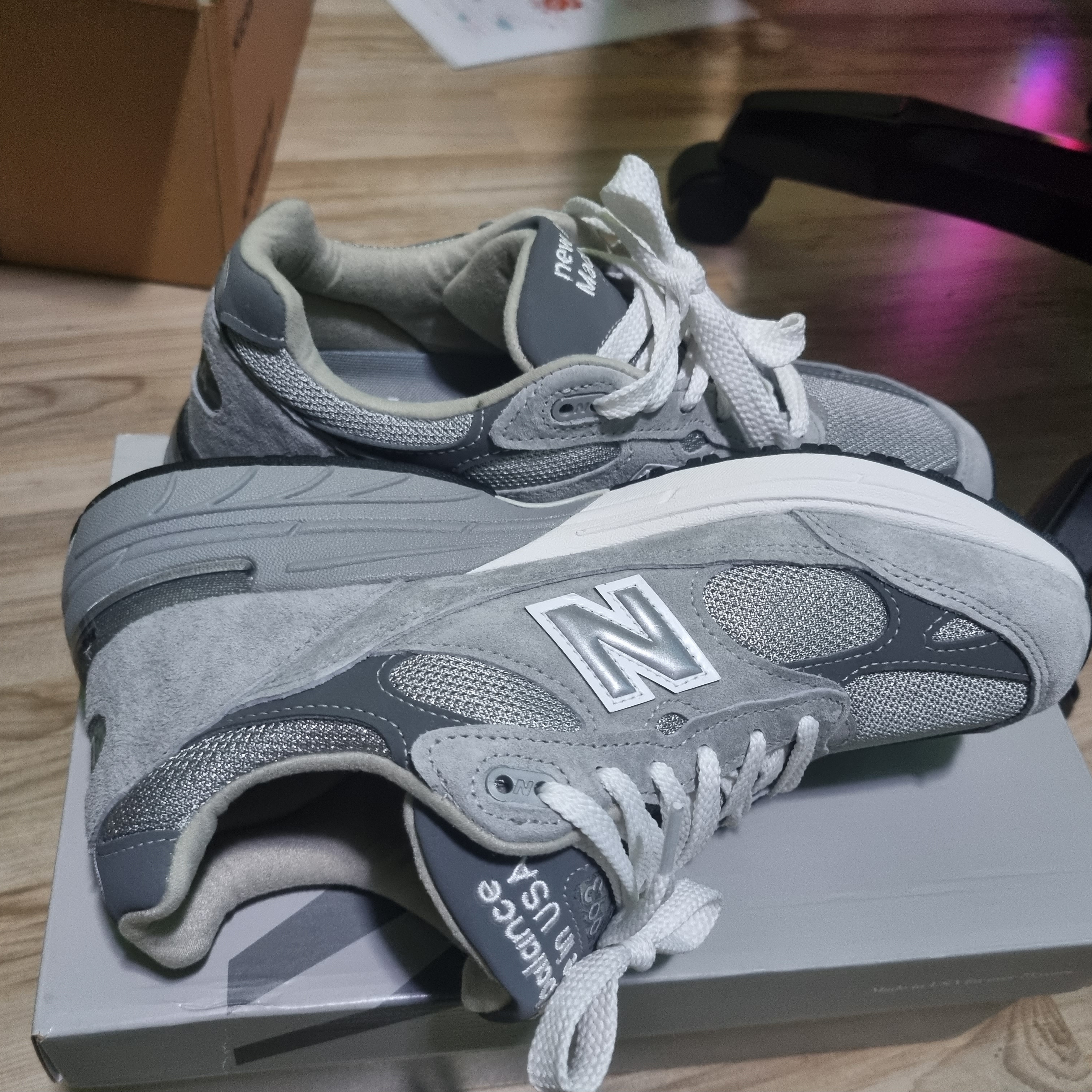 New Balance 993 Made in USA Grey - D Standard 착용 스타일