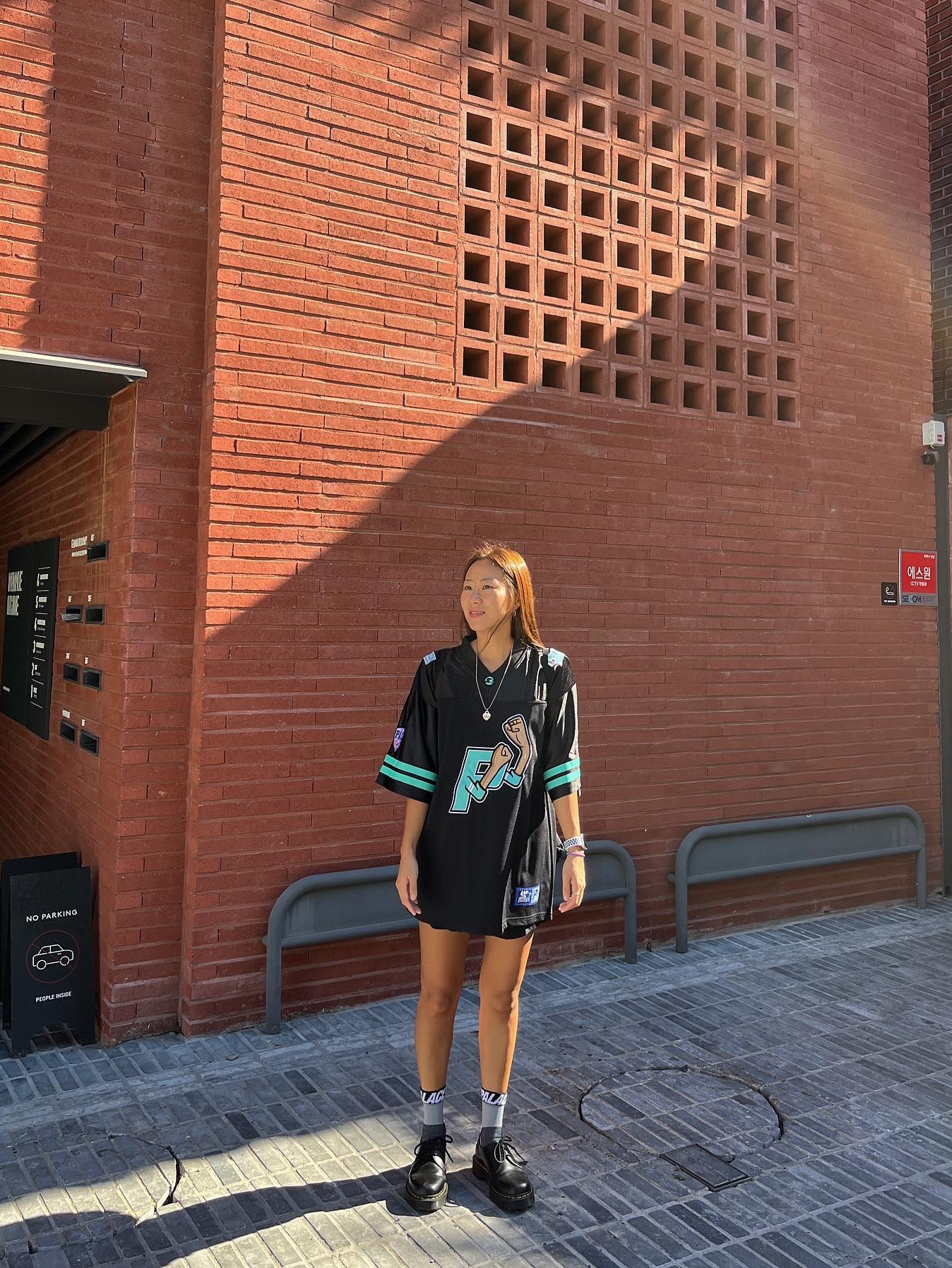 Palace x Starter Football Jersey Black - 22FW 착용 스타일