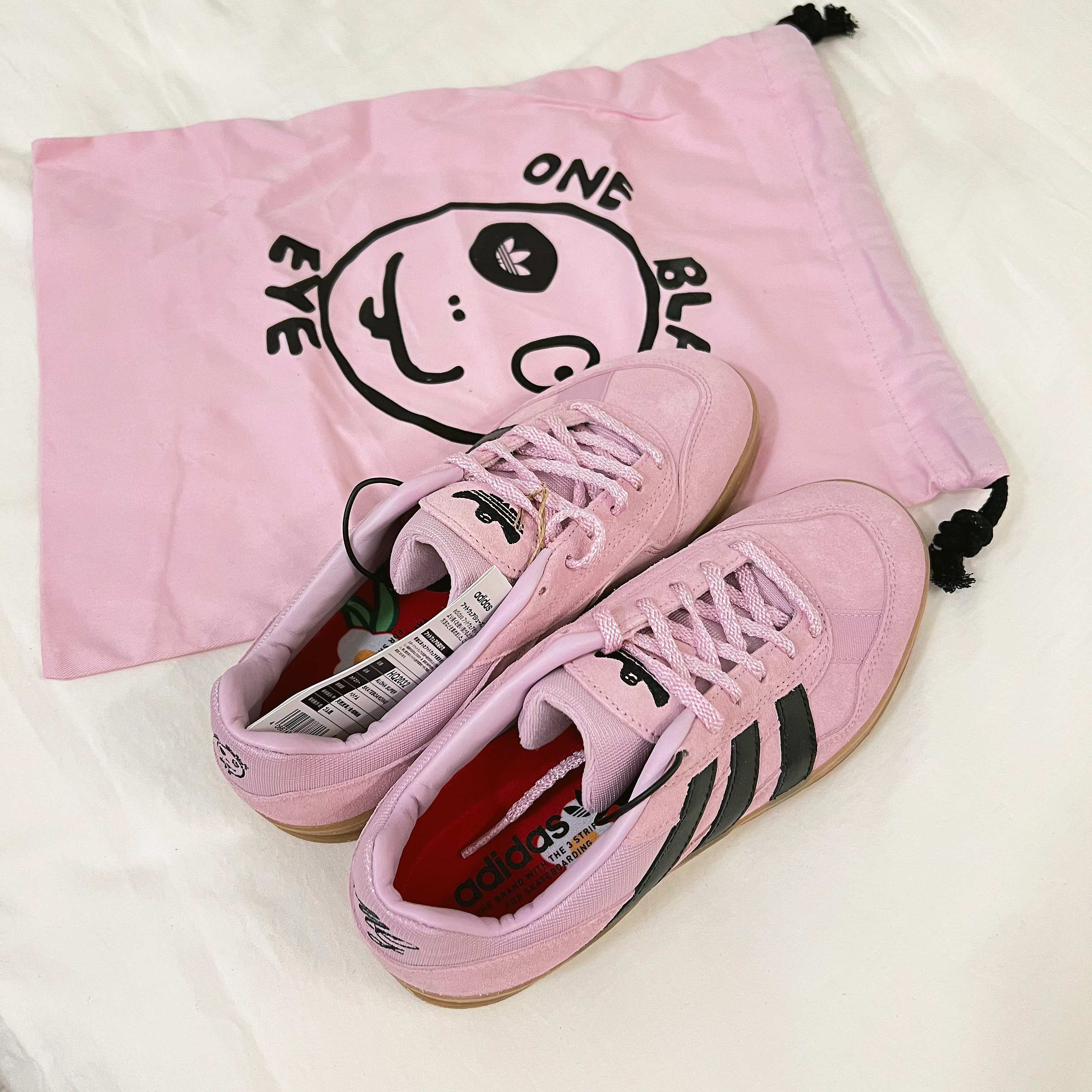Adidas x Mark Gonzales Aloha Super Light Orchid Core Black 착용 스타일 - 3