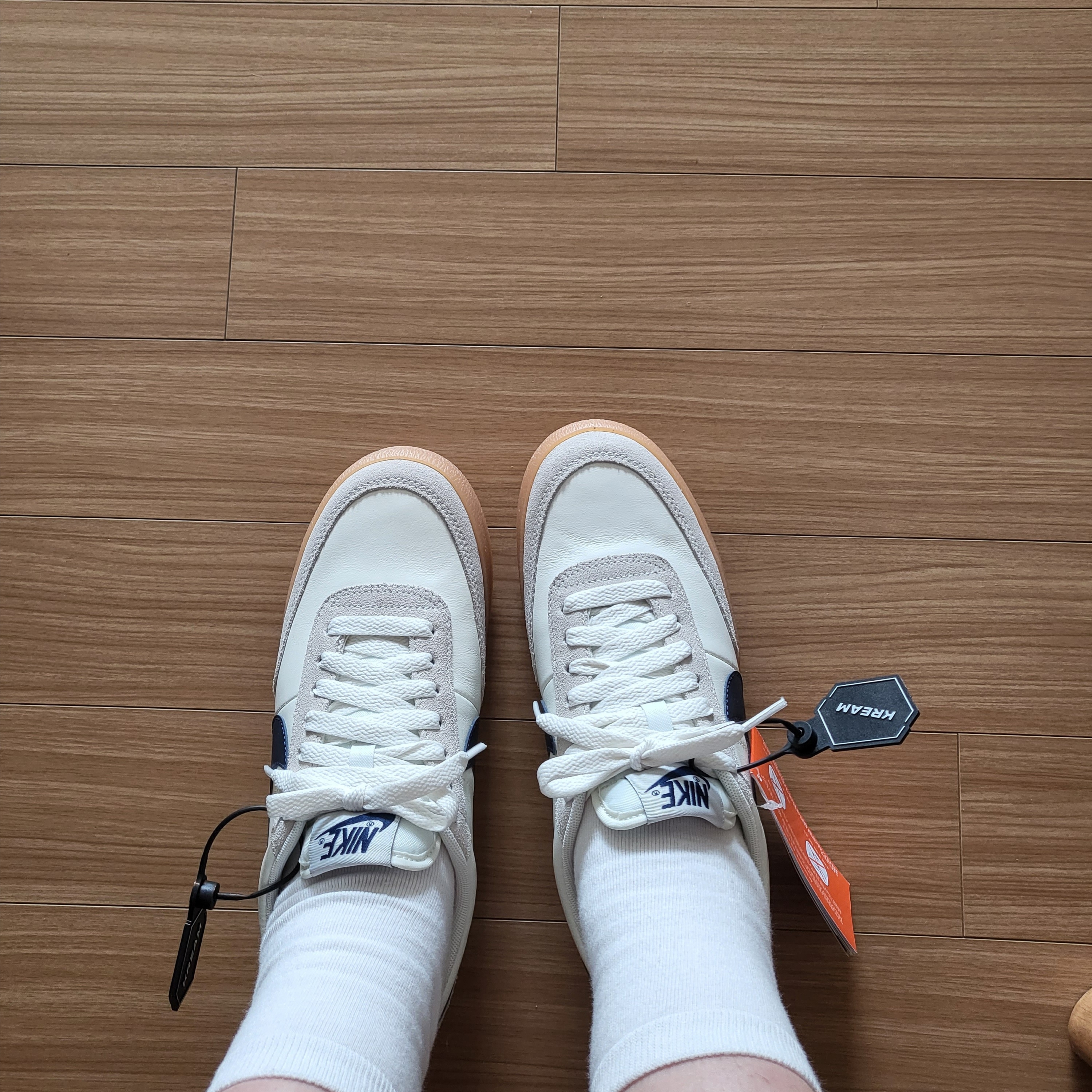 Nike x J.Crew Killshot 2 Sail Midnight Navy 착용 스타일 - 2