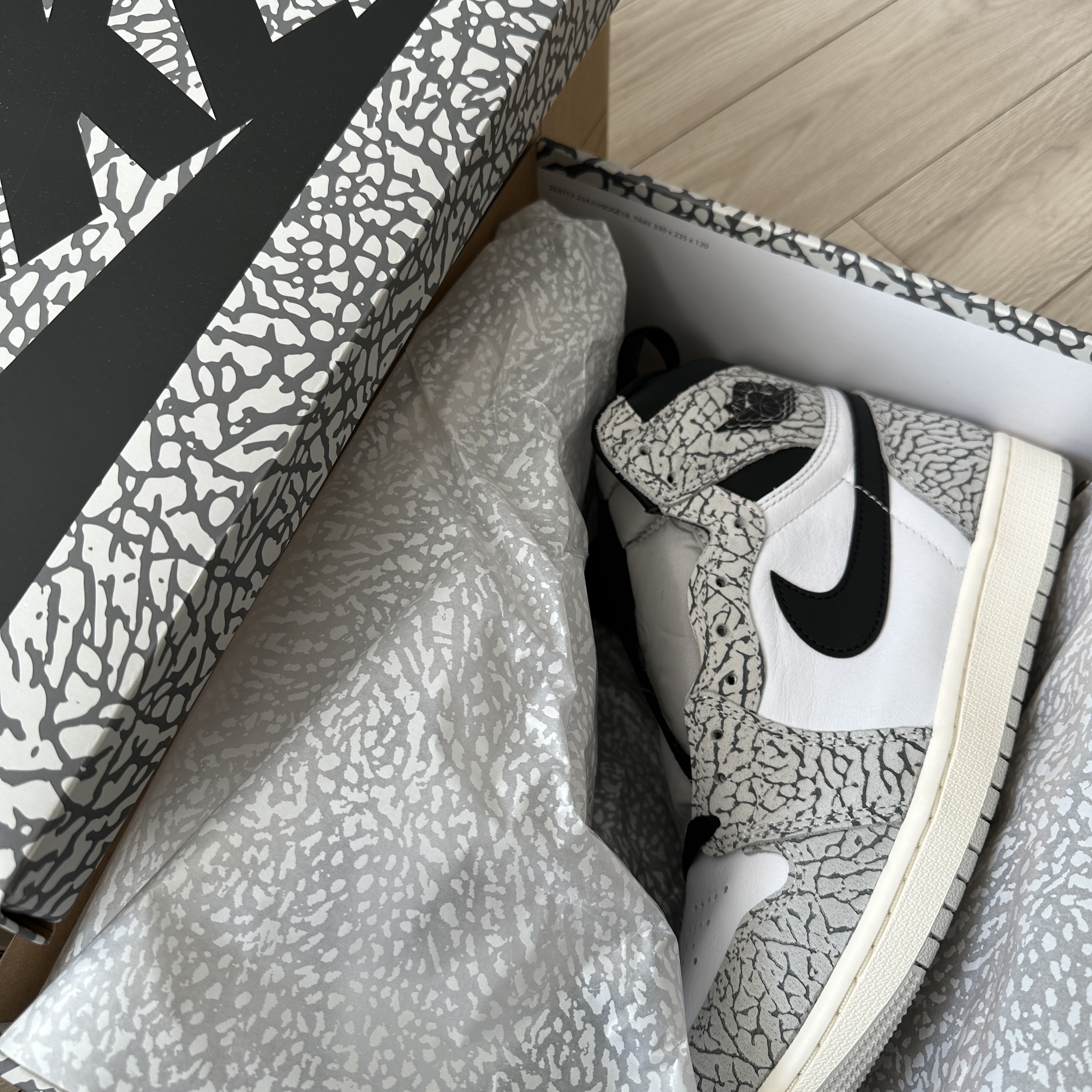 Jordan 1 Retro High OG White Cement 착용 스타일