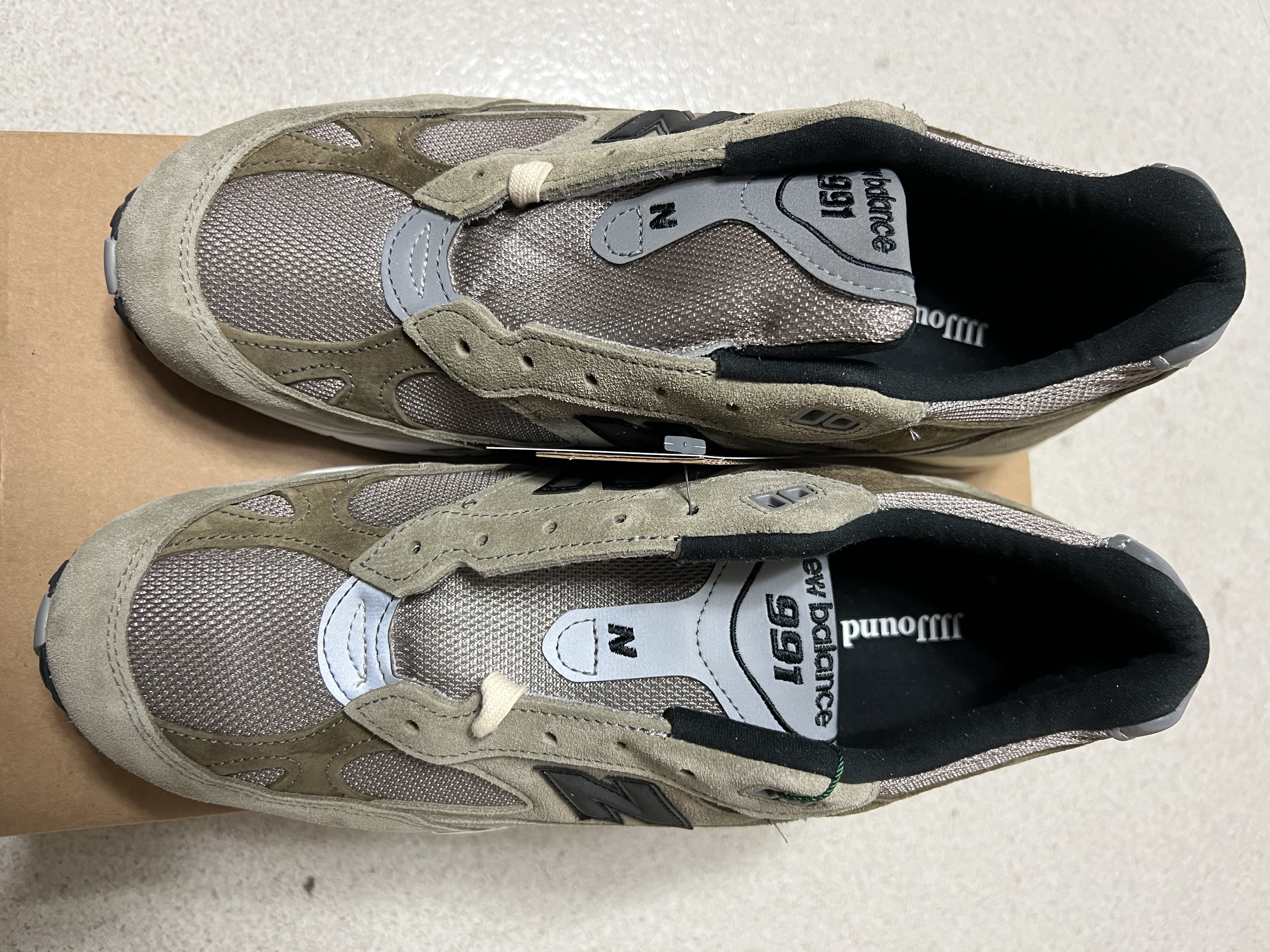 New Balance x JJJJound 991 Made in UK Grey 착용 스타일 - 3
