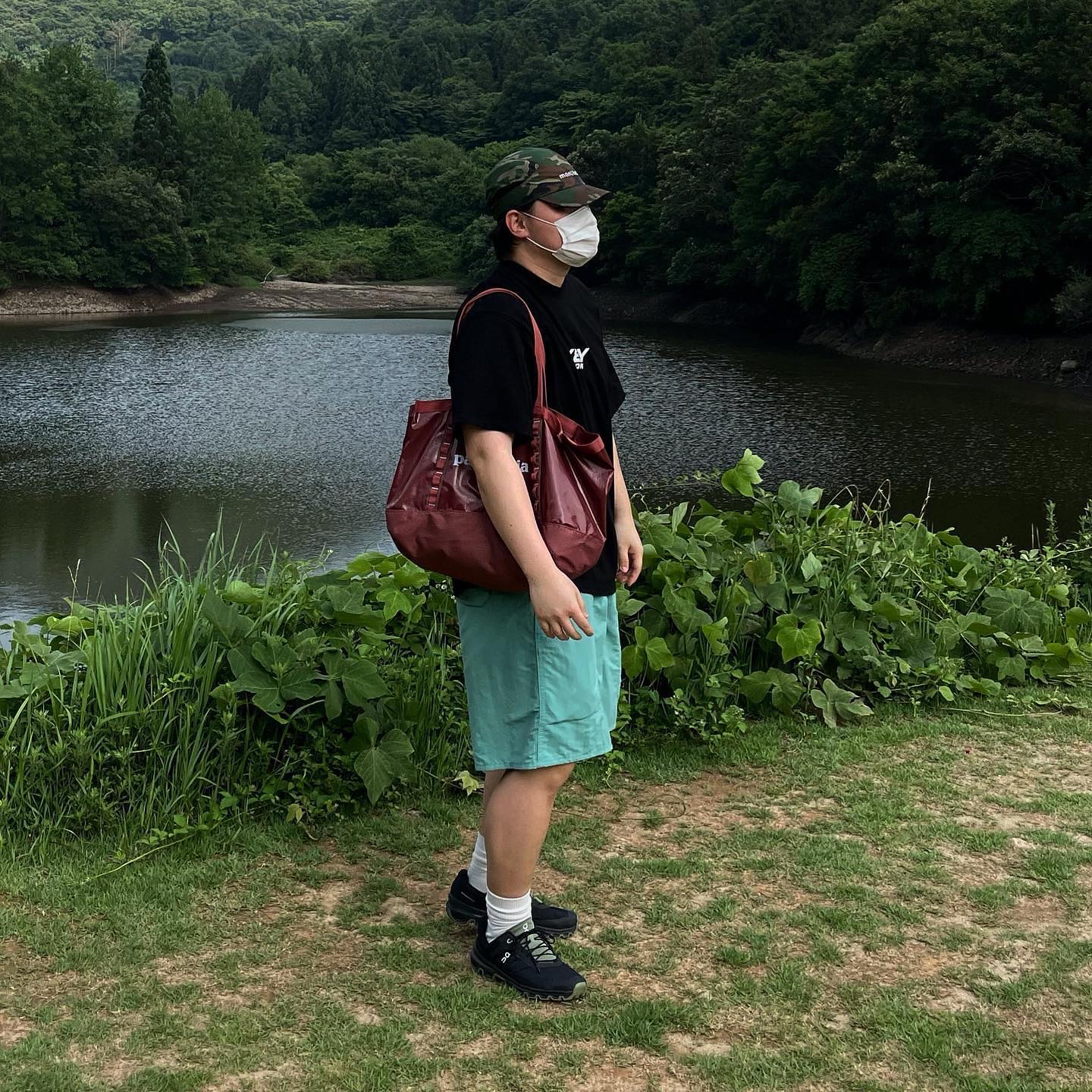Patagonia Baggies Shorts 5 Inch Forge Grey, Patagonia Baggies Shorts 5 Inch Salt Grey 착용 스타일