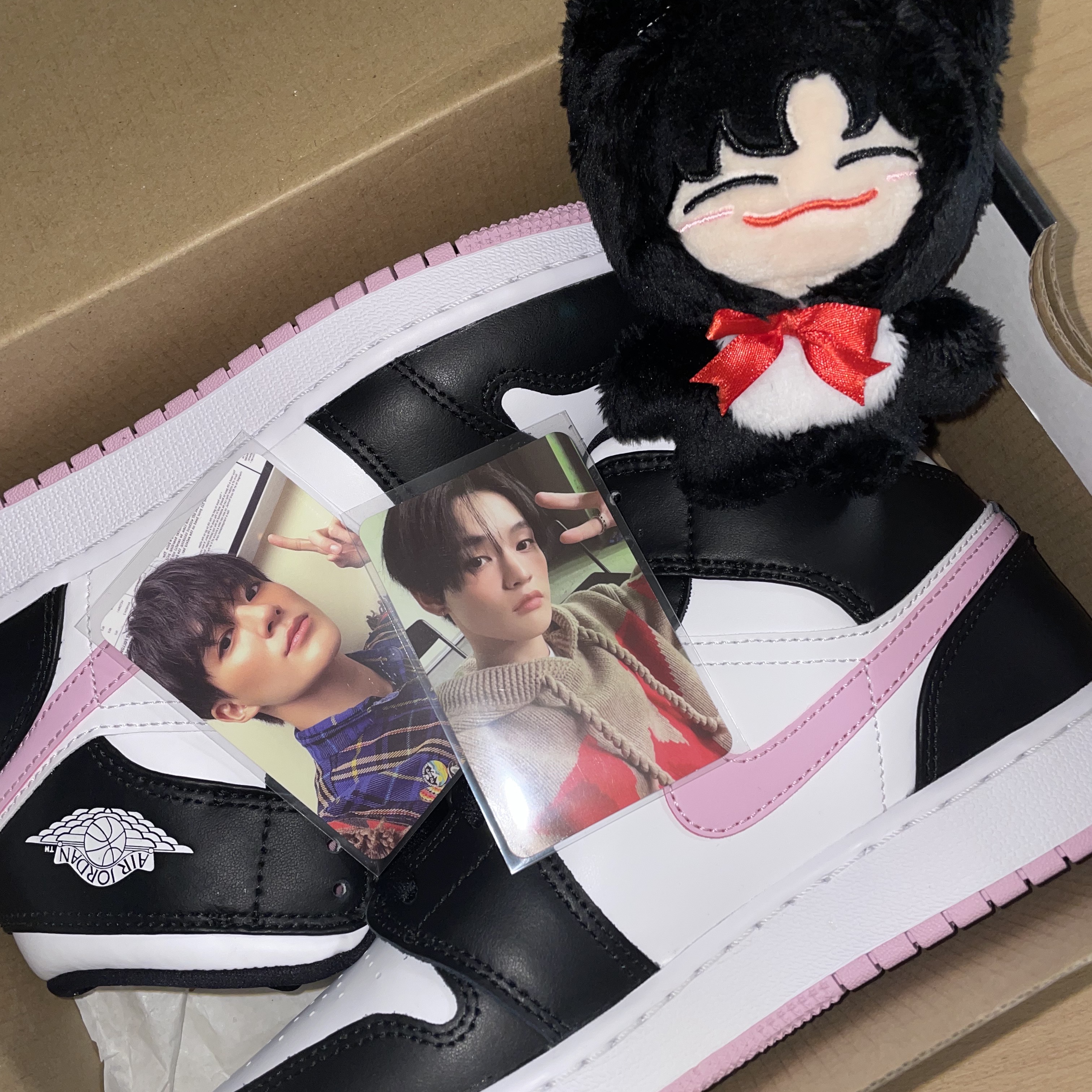 (GS) Jordan 1 Mid Light Arctic Pink 착용 스타일