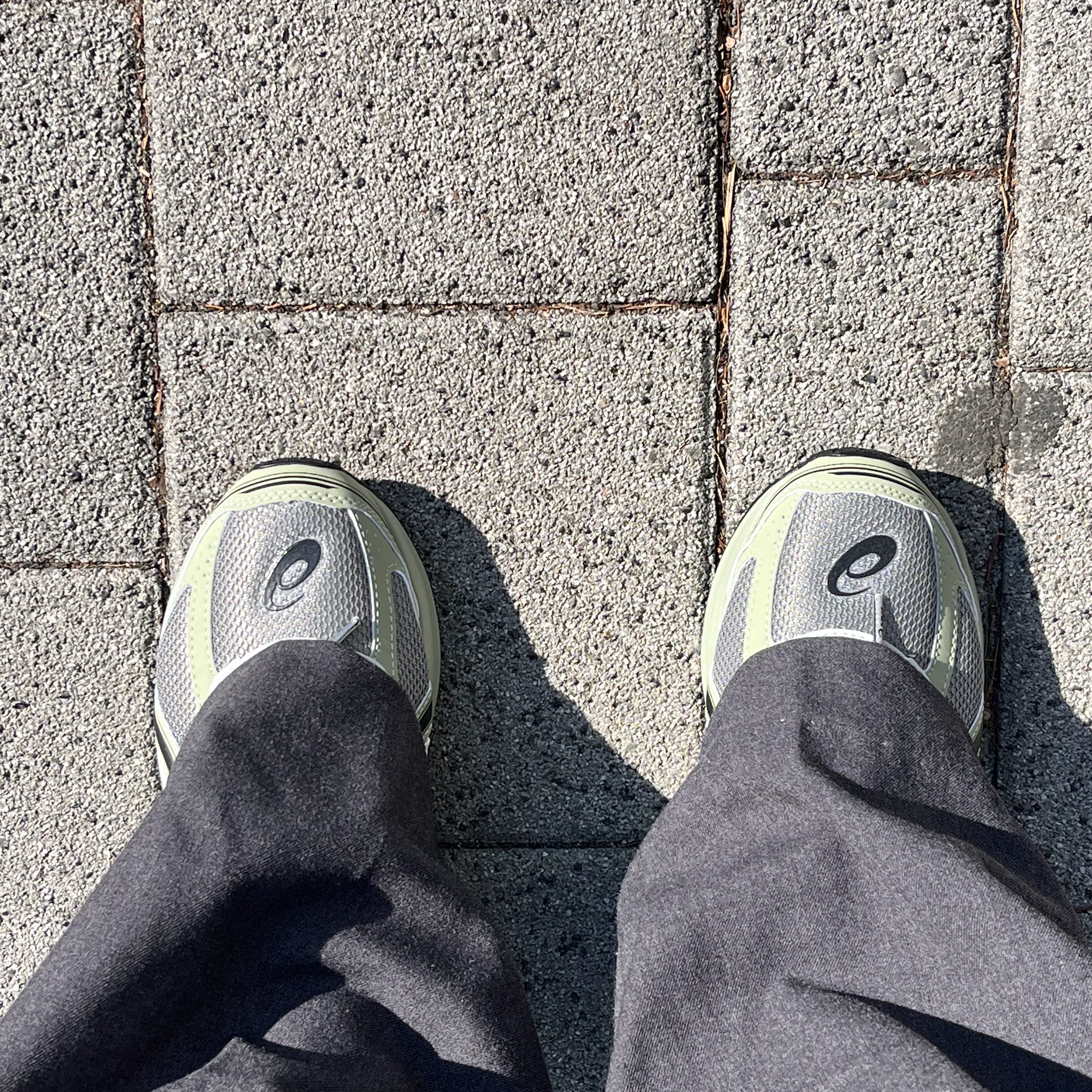Asics Jog 100 S Sheet Rock - 2E Wide 착용 스타일