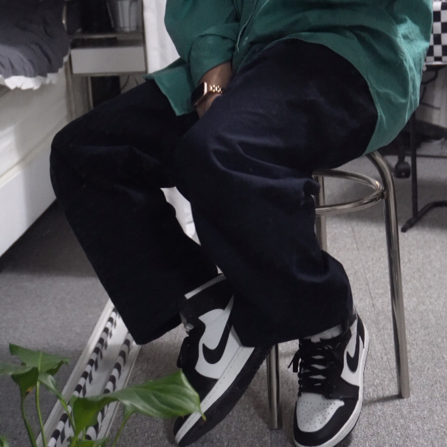 Jordan 1 High 85 Black White 착용 스타일 - 1