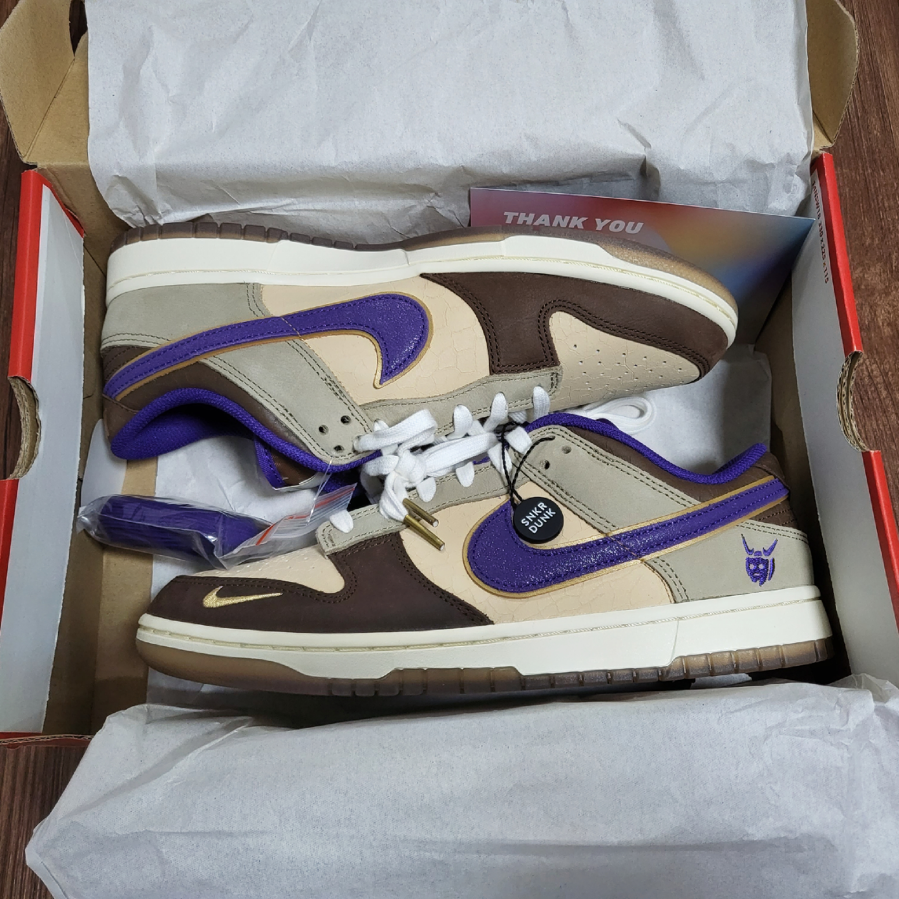 Nike Dunk Low White Onyx Court Purple 착용 스타일 - 1