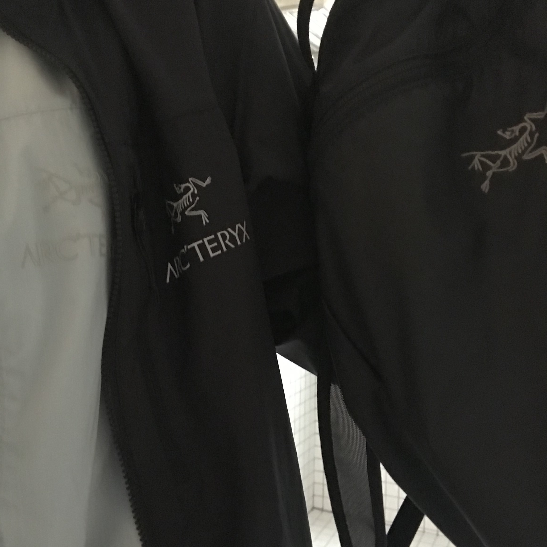 Arc'teryx Heliad 15 Backpack Black, Arc'teryx Squamish Hoody Black 착용 스타일 - 2