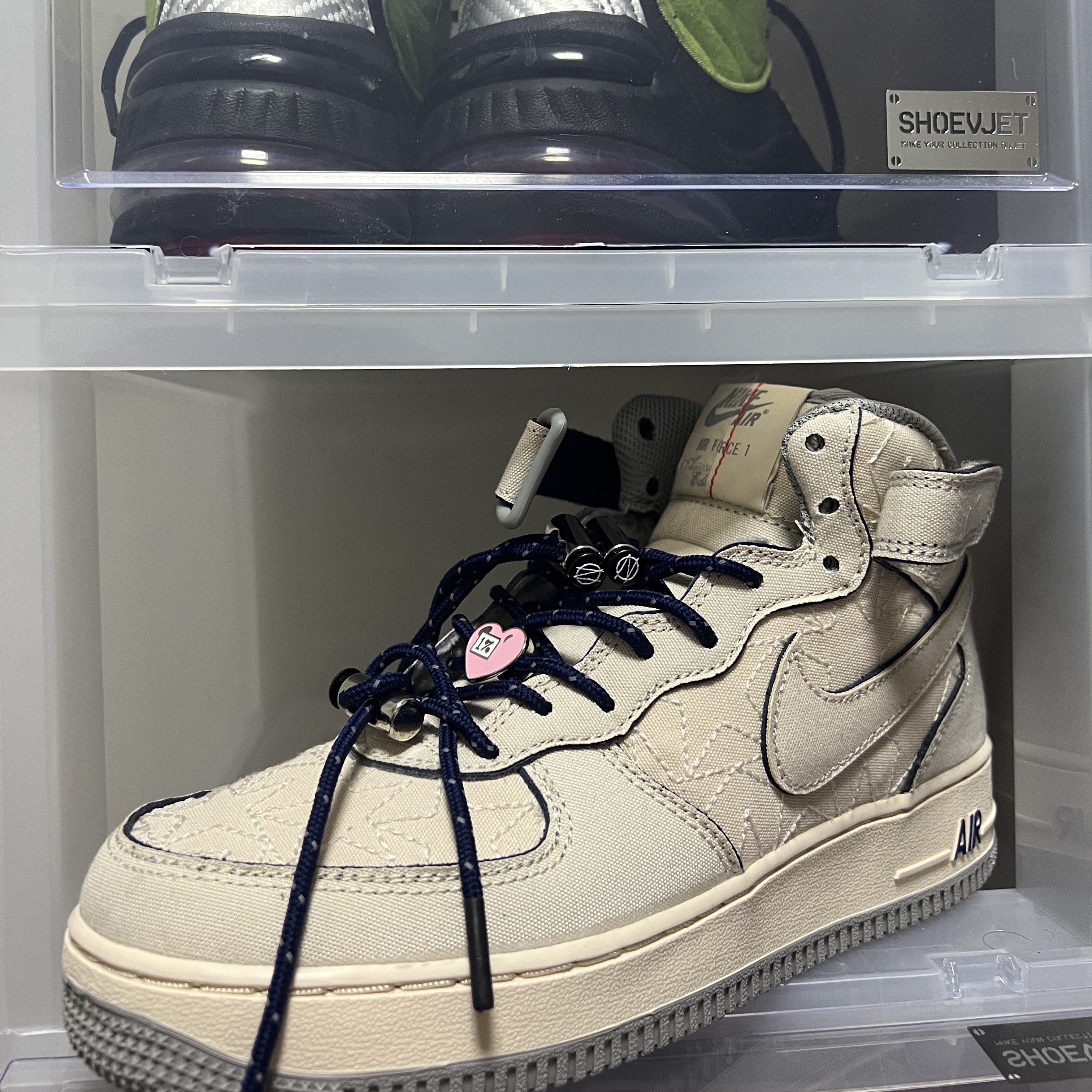 Nike Air Force 1 Mid '07 Pearl White 착용 스타일 - 1