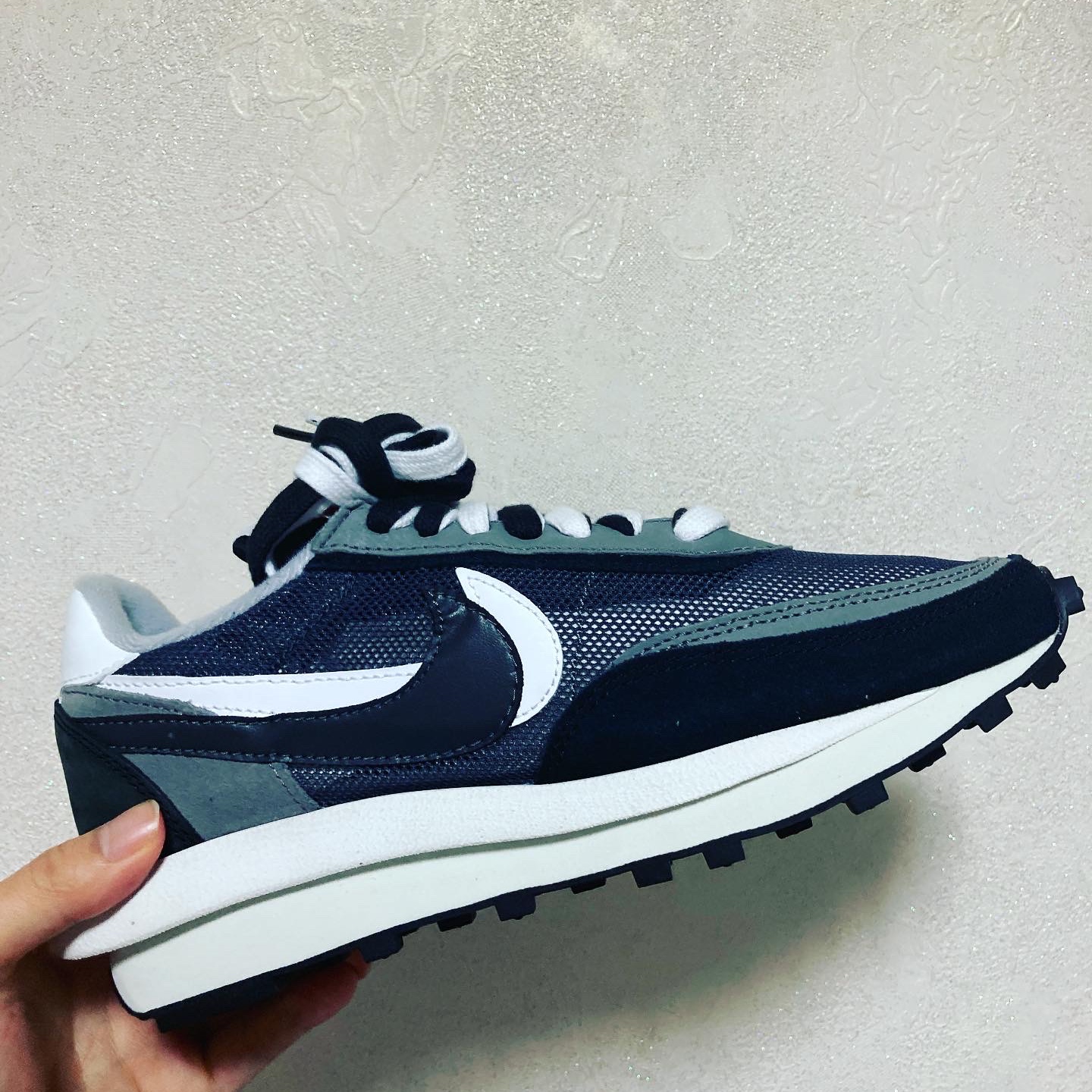 Nike x Sacai LDWaffle Black 착용 스타일
