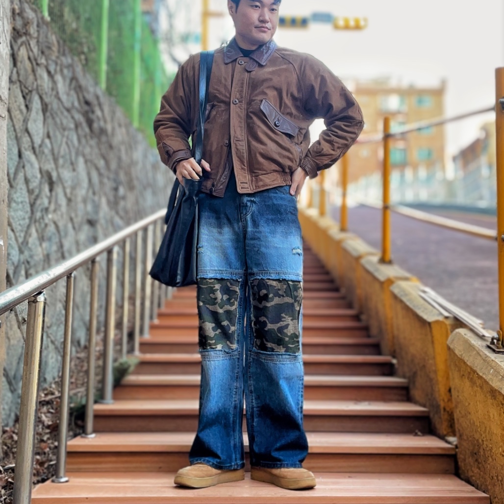 Nike Air Force 1 '07 WB Flax 착용 스타일