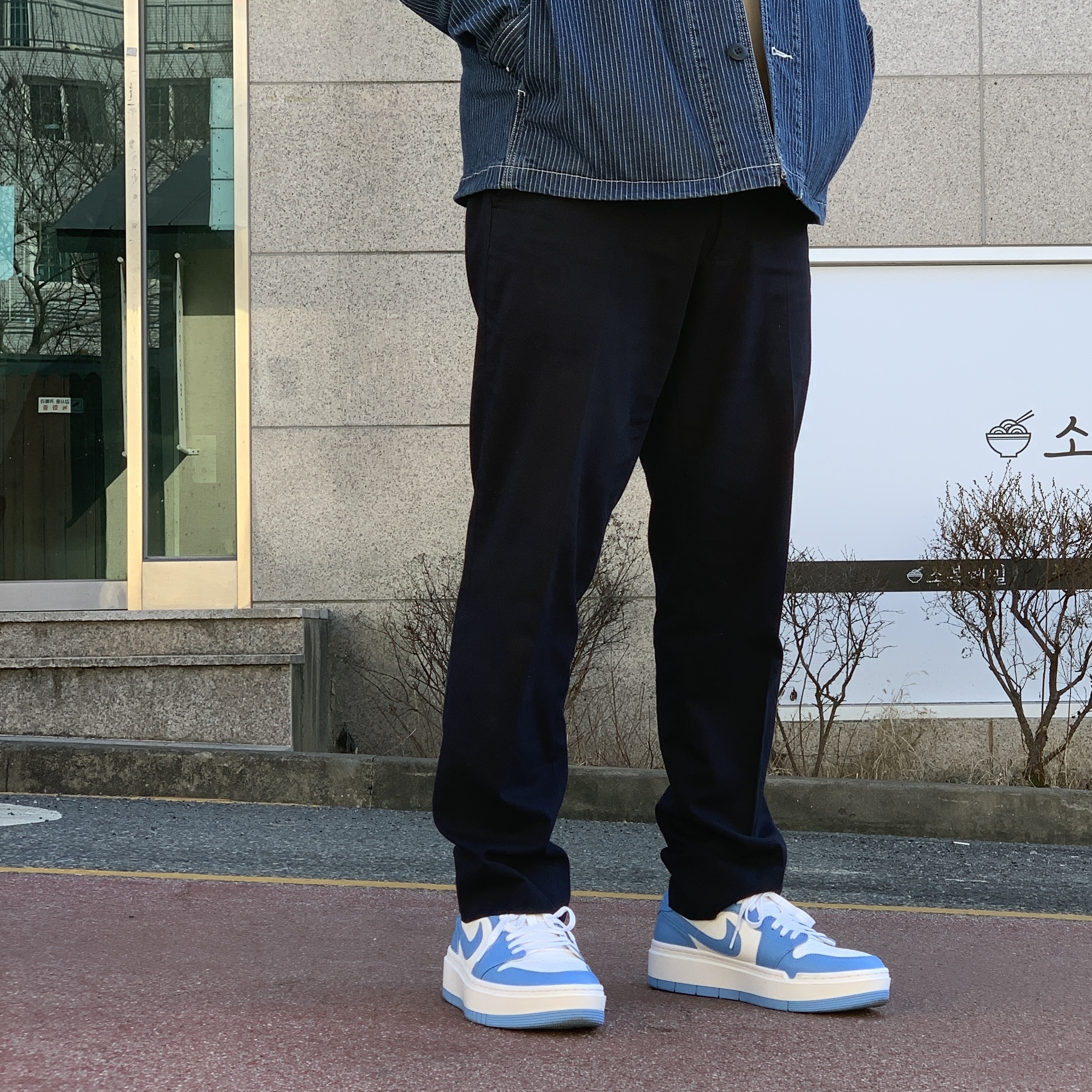 (W) Jordan 1 Elevate Low SE University Blue 착용 스타일