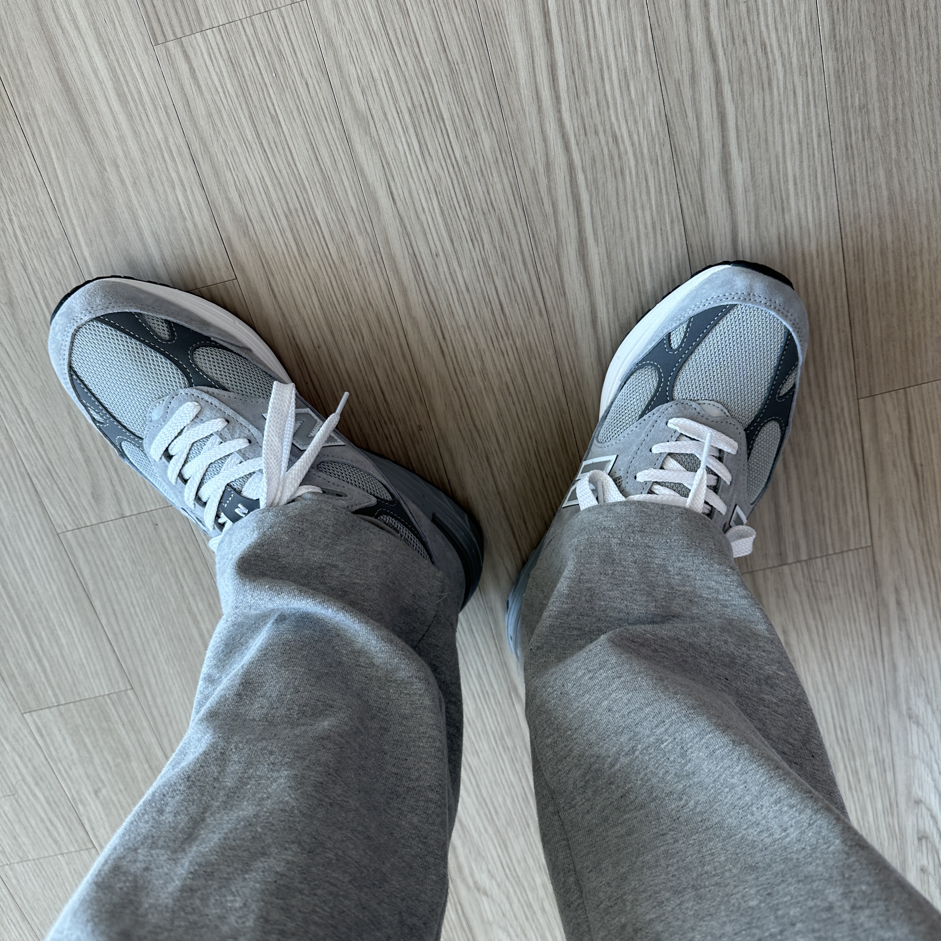 New Balance 993 Made in USA Grey - D Standard 착용 스타일