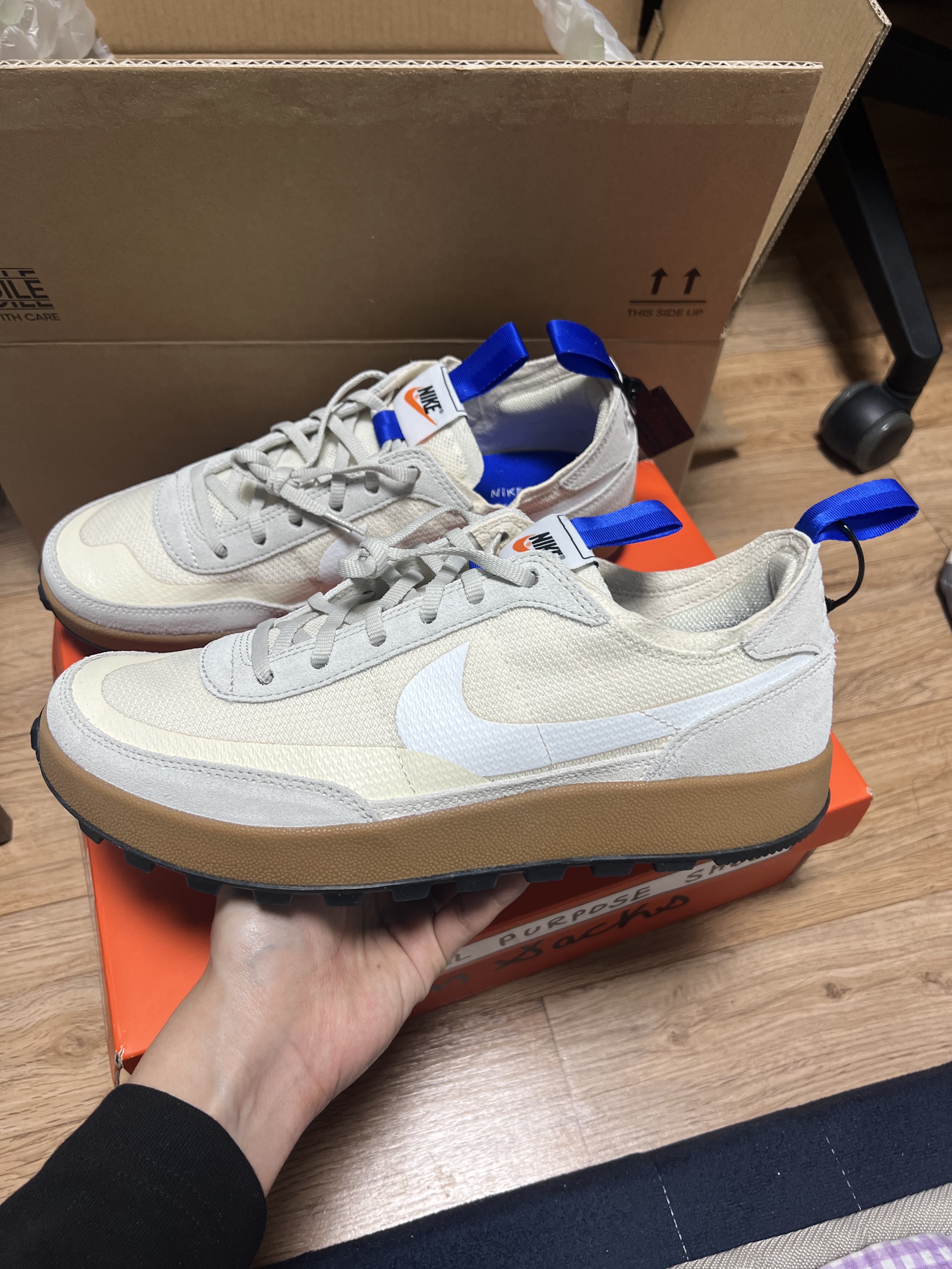 Nike x Tom Sachs General Purpose Shoe Light Cream 착용 스타일 - 2